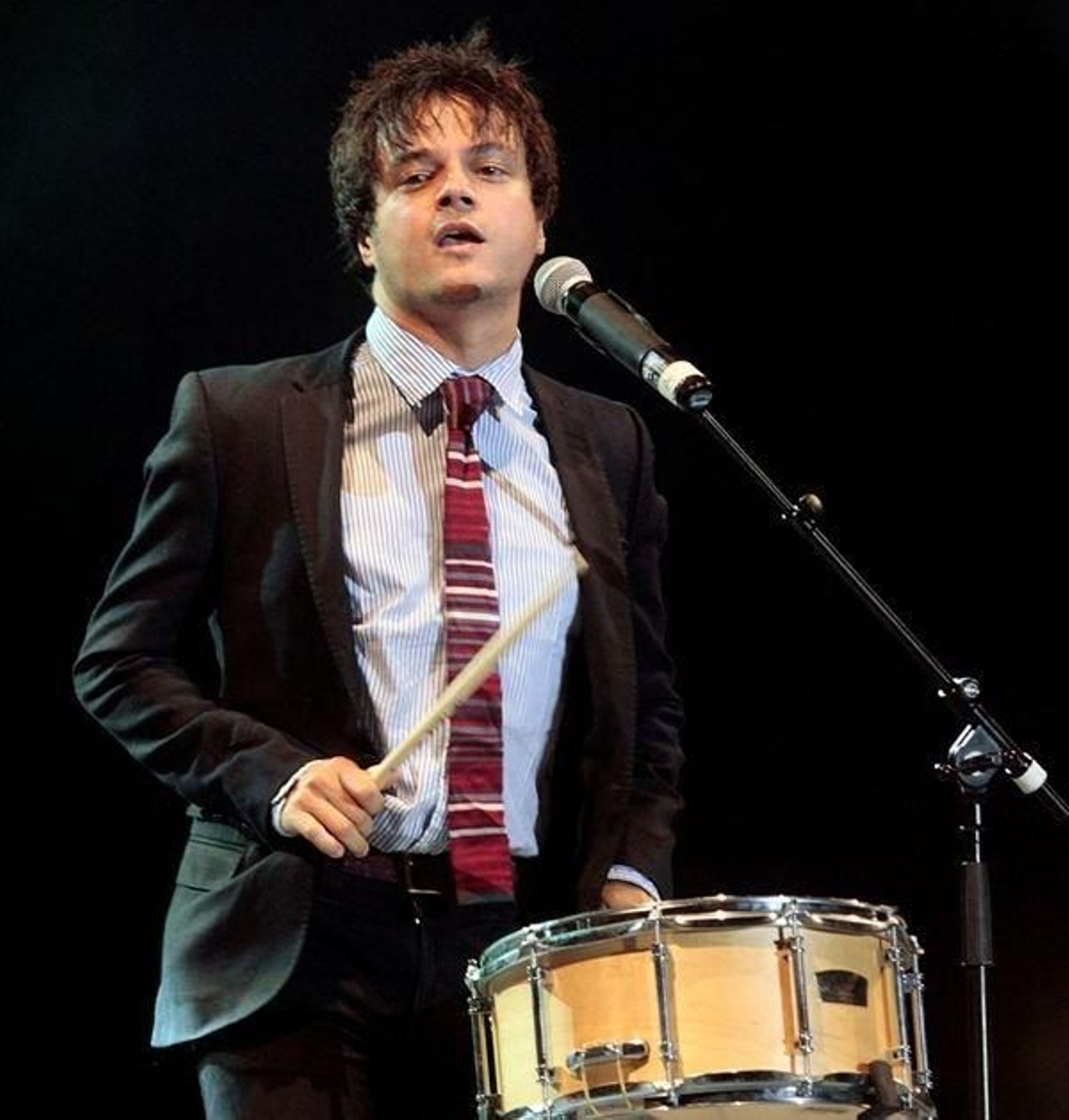Jamie Cullum, anoche, durante su actuación en el auditorio de Castrelos.