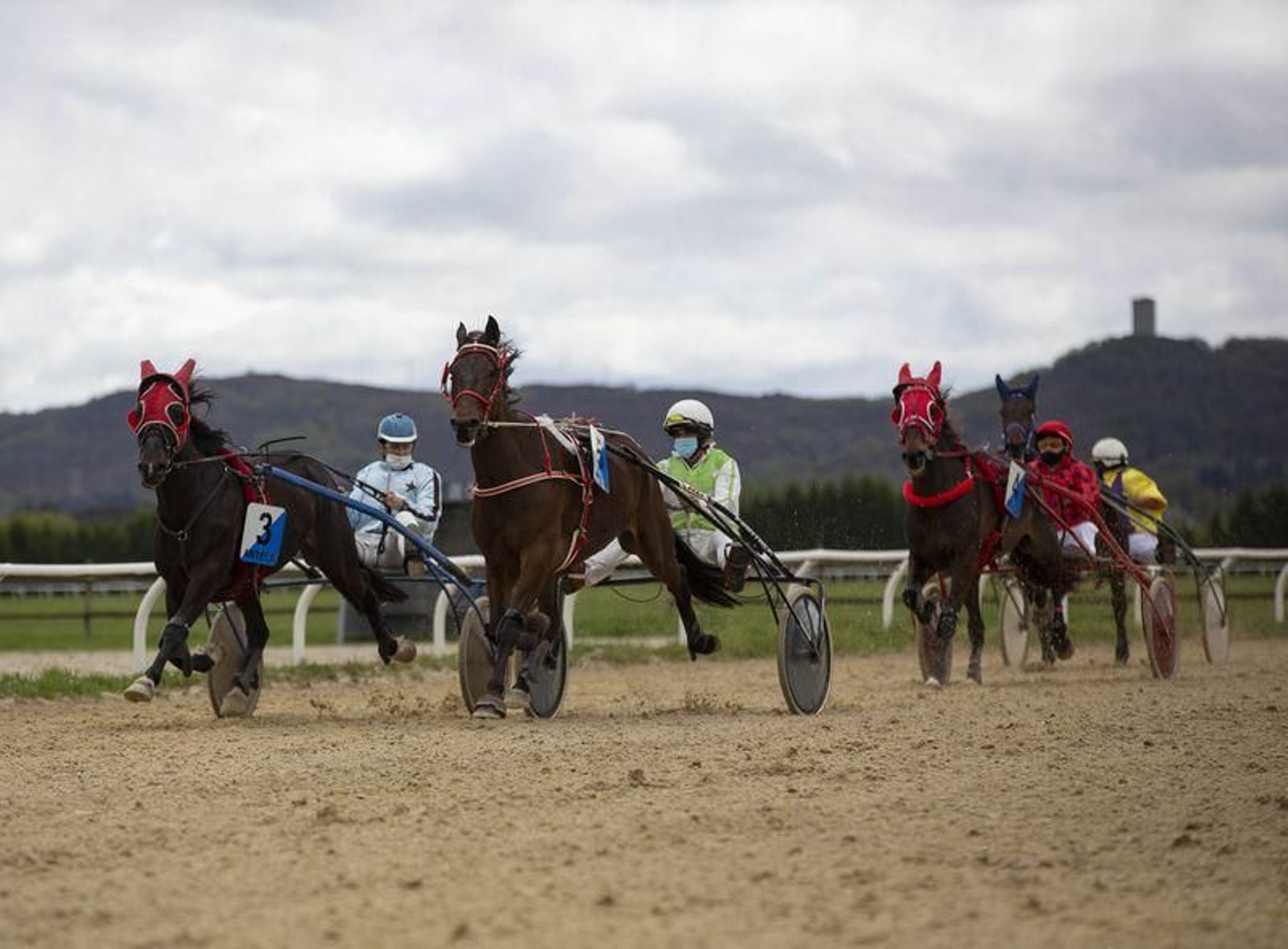 El hipódromo de Antela acogió la Copa Deputación de Hípica en modalidad de velocidad y trote en el hipódromo de Antela (Fotos: Xesús Fariñas)