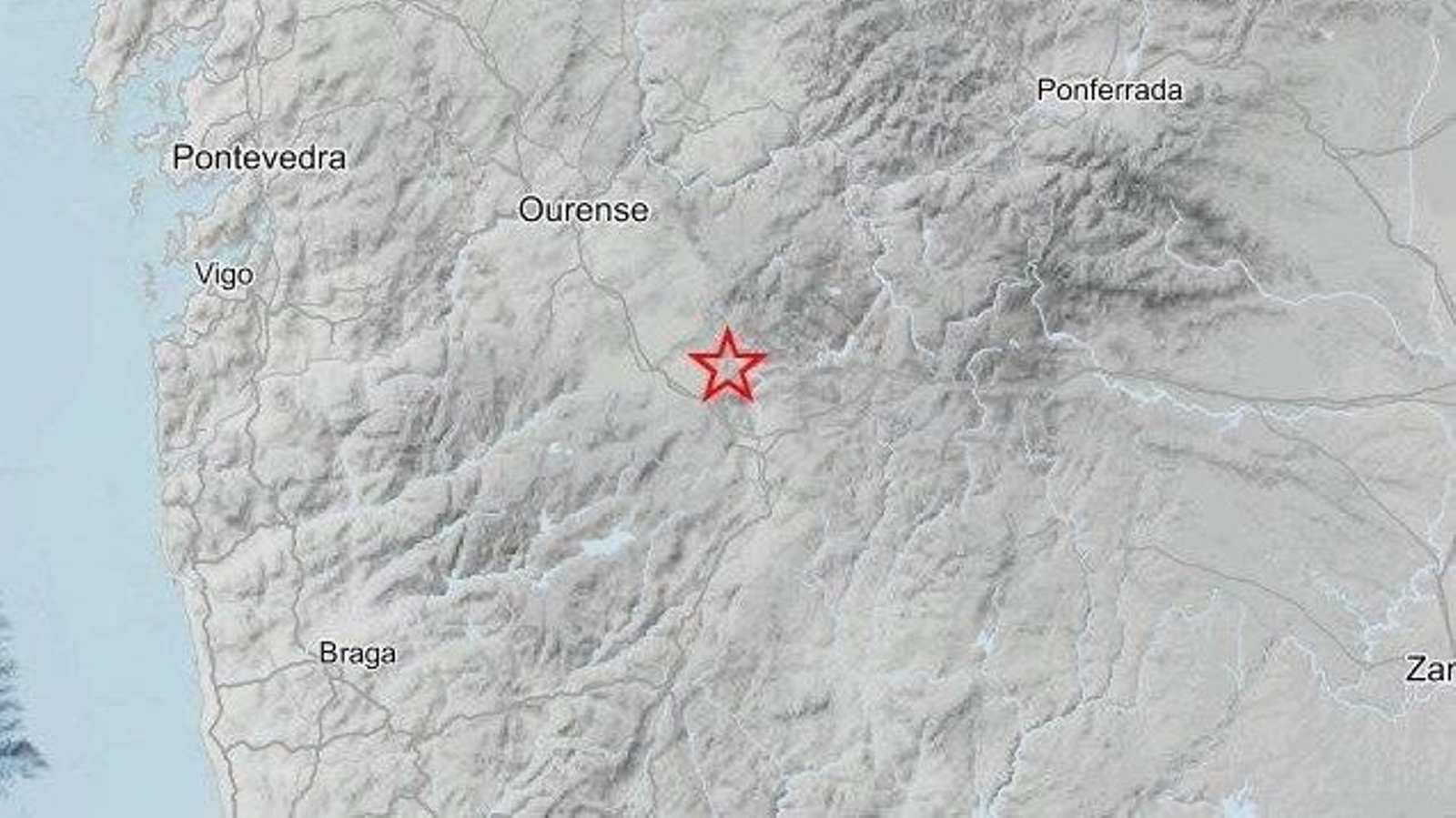 Terremoto en la provincia de Ourense