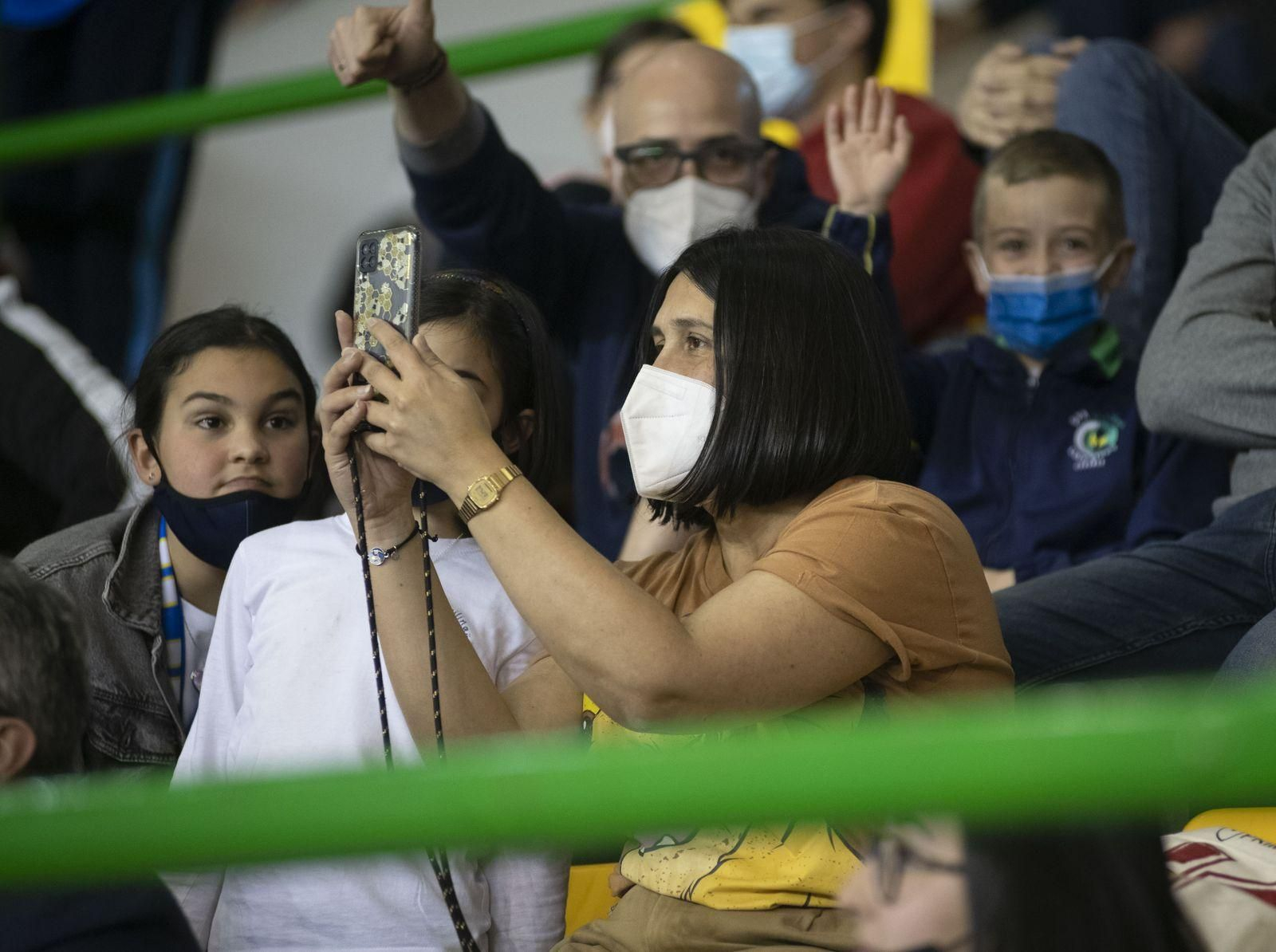Ourense. 06/04/2022. Partido de basket de Leb Plata entre o COB e o Cantabria con victoria final do equipo visitante.
Foto: Xesús Fariñas