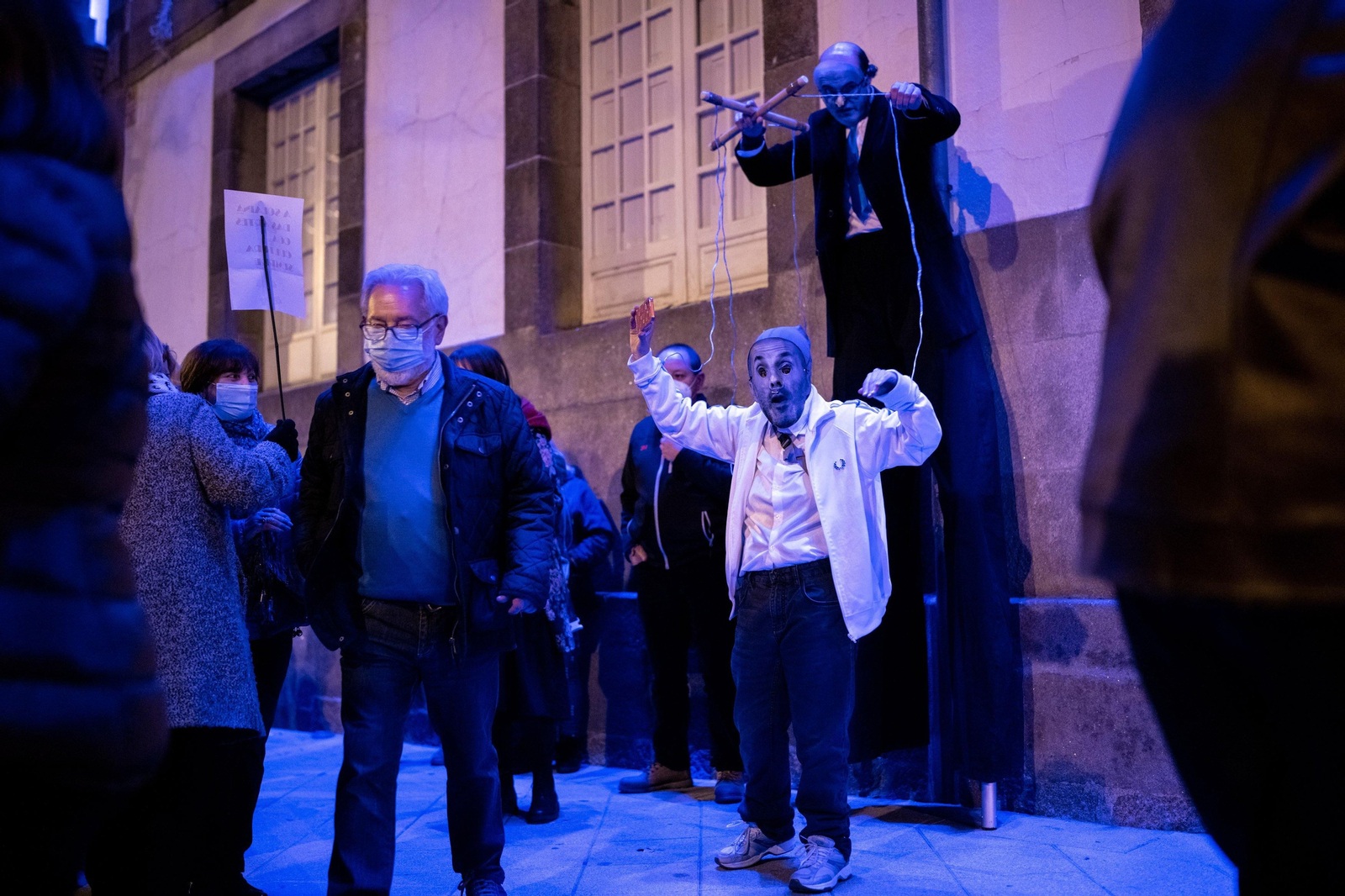 La manifestación de SOS Ourense colapsa la ciudad // FOTO: ÓSCAR PINAL