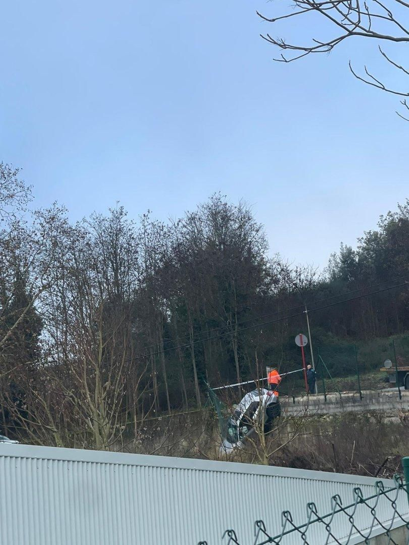 Accidente de tráfico en Oira esta mañana.