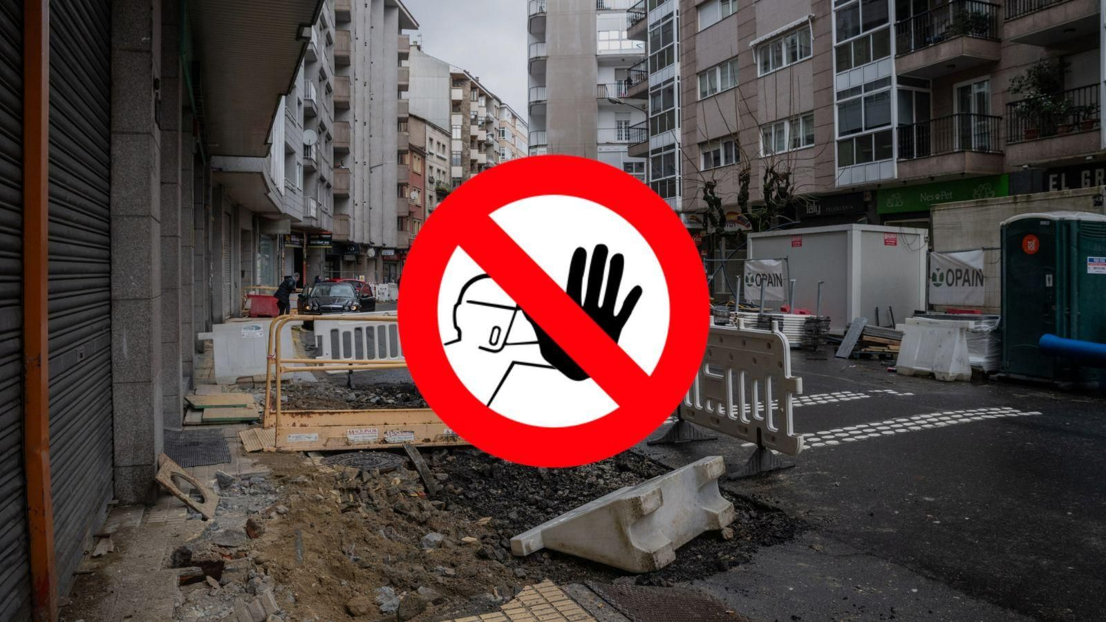 Obras en la Avenida de Portugal