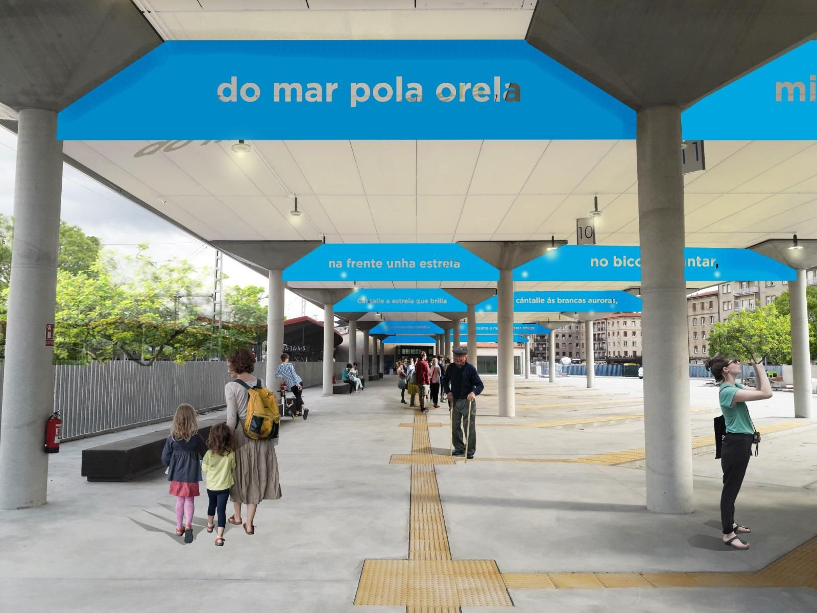 Recreación de la nueva estación de autobuses