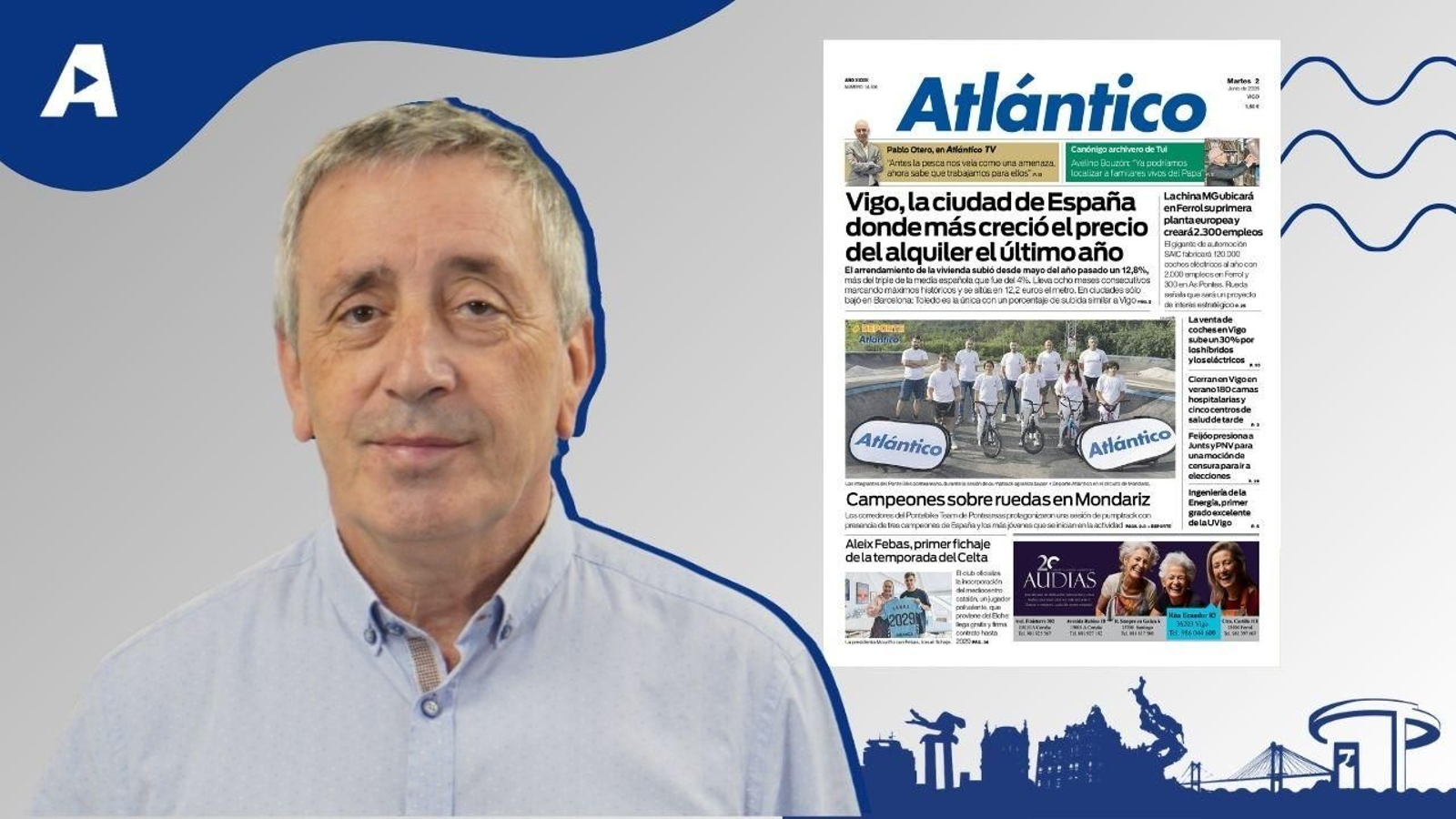 La portada de Atlántico del 2 de junio