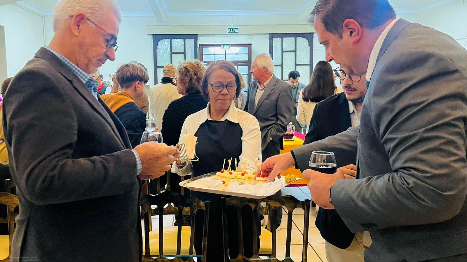 Durante el foro hubo espacio para el networking