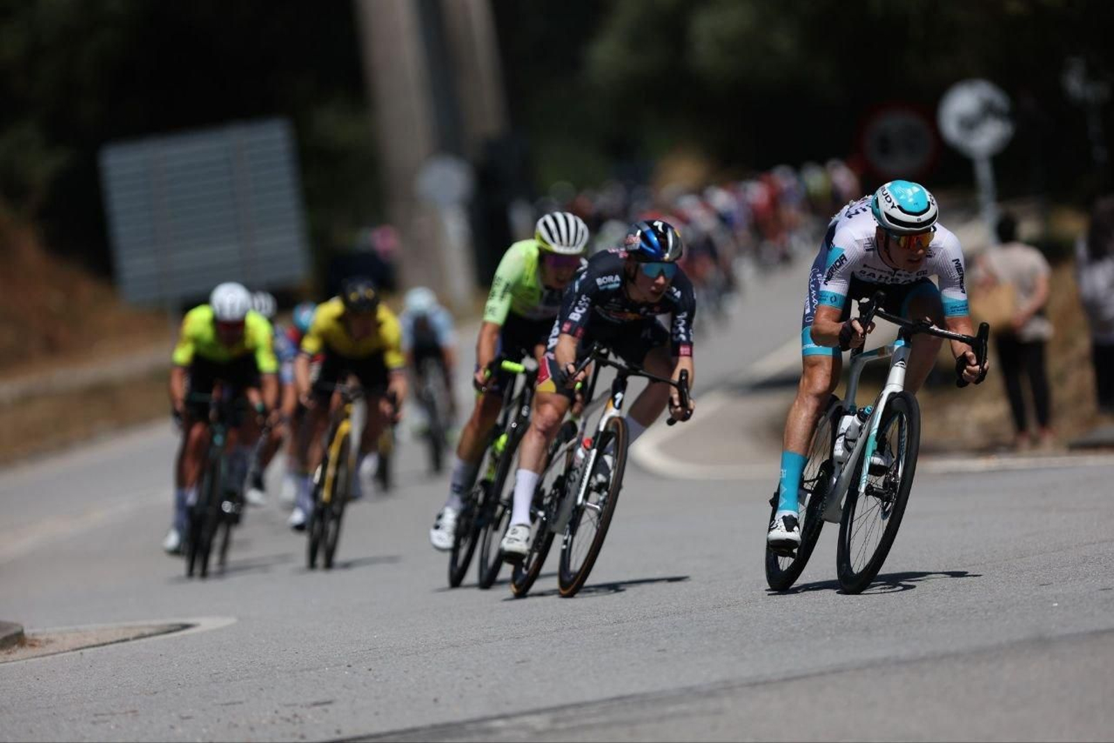 Participantes en la décima etapa de La Vuelta a España.