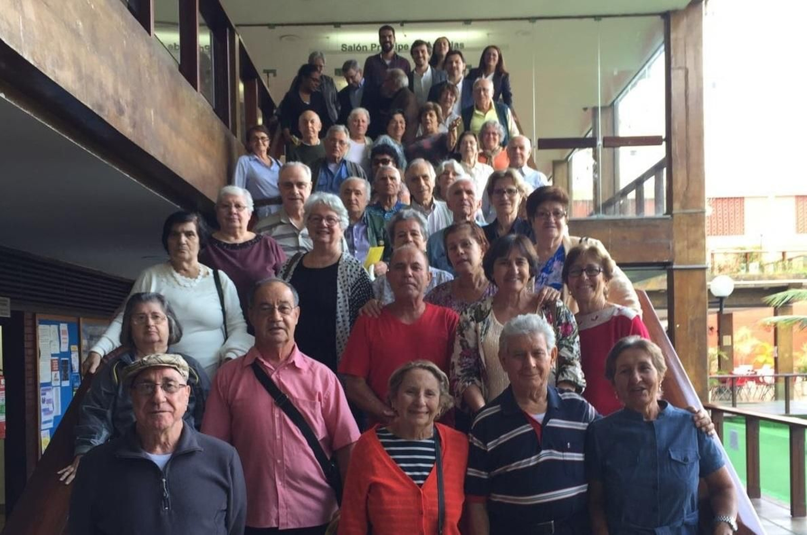 Imagen de archivo de una visita del secretario xeral da Emigración a la Casa de España de Río de Janeiro