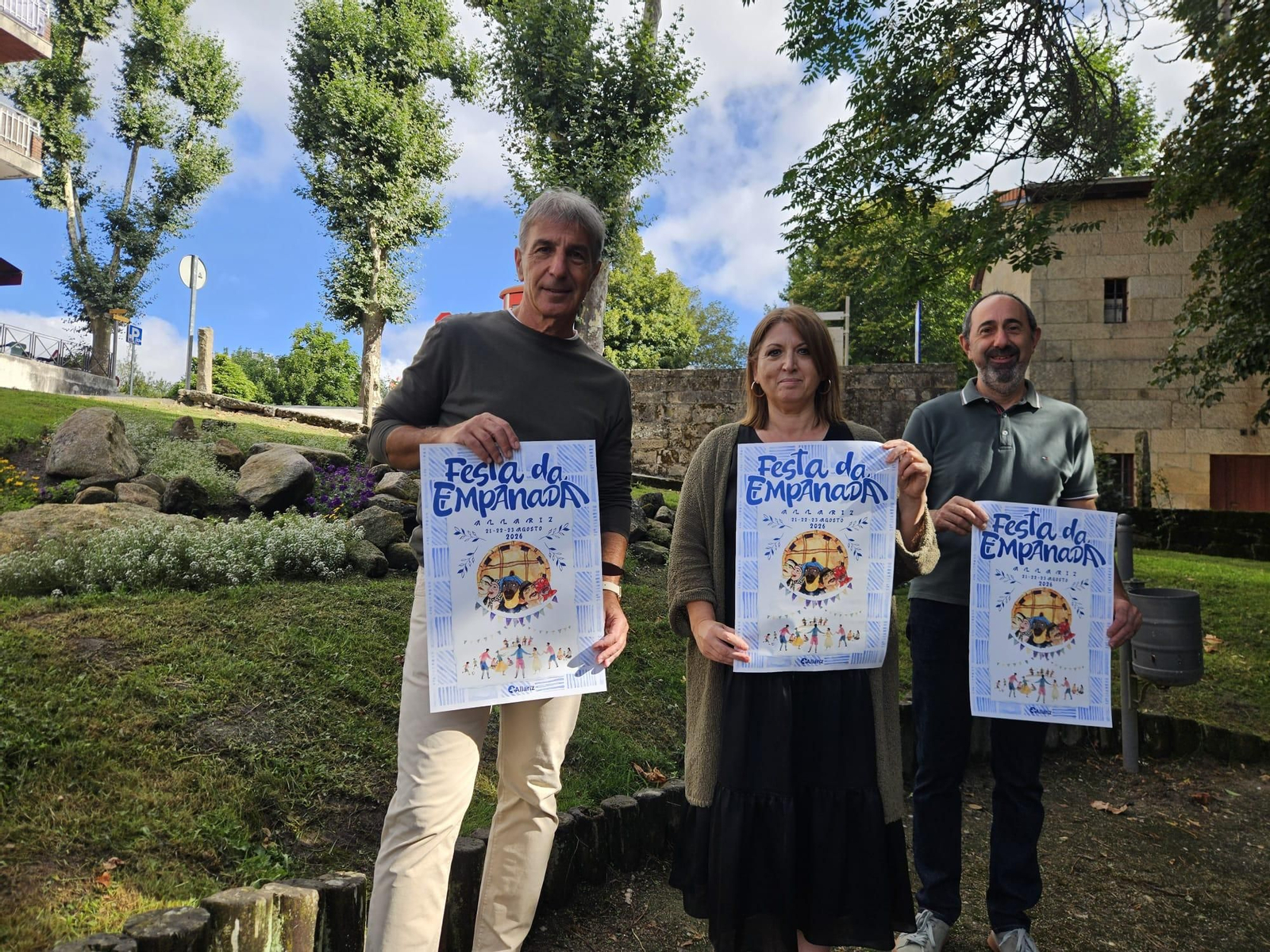 Carlos Puga, Cristina Cid y Alberto Conde