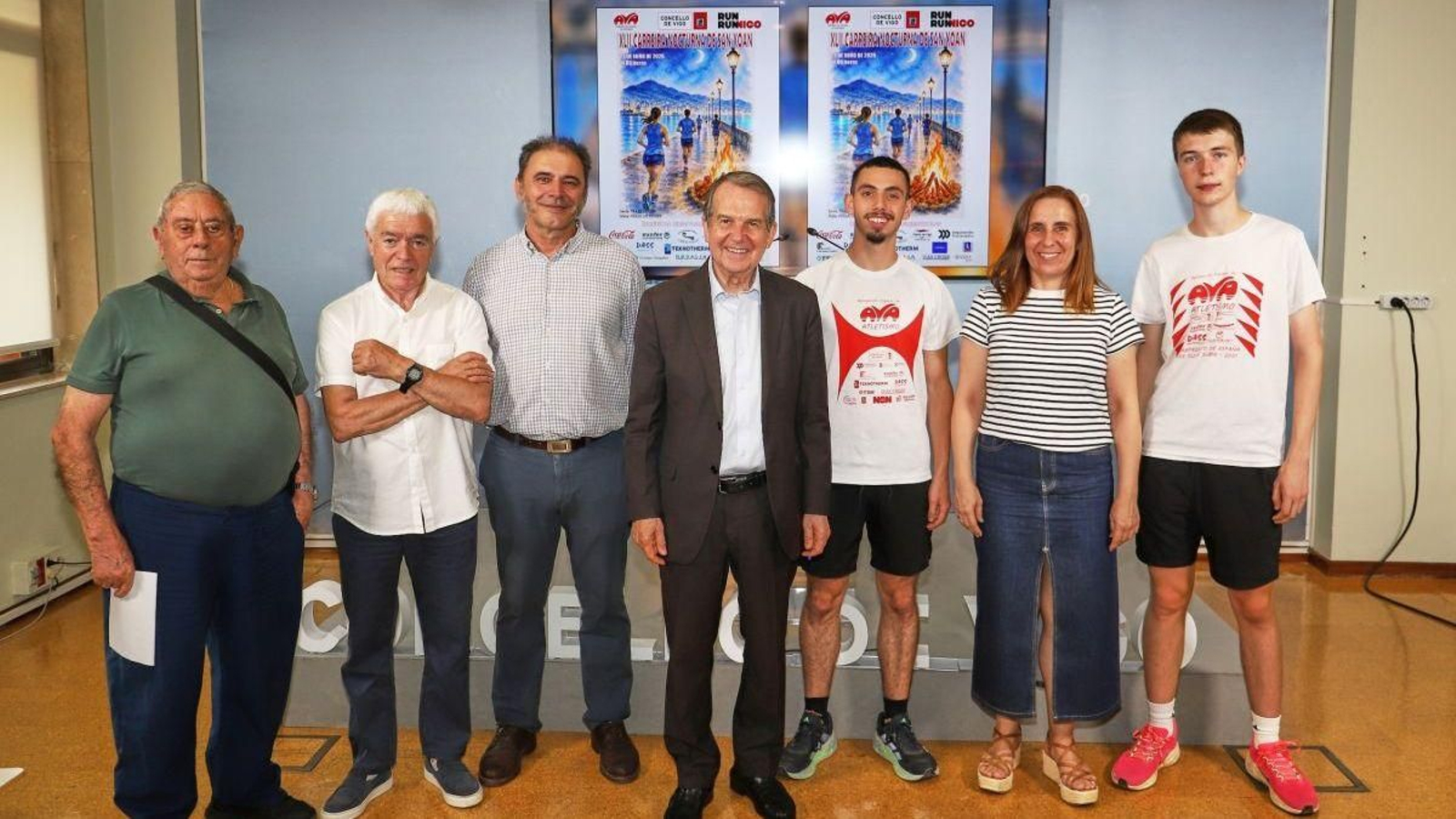 La presentación de la prueba se celebró ayer en el despacho de Alcaldía del Concello de Vigo.
