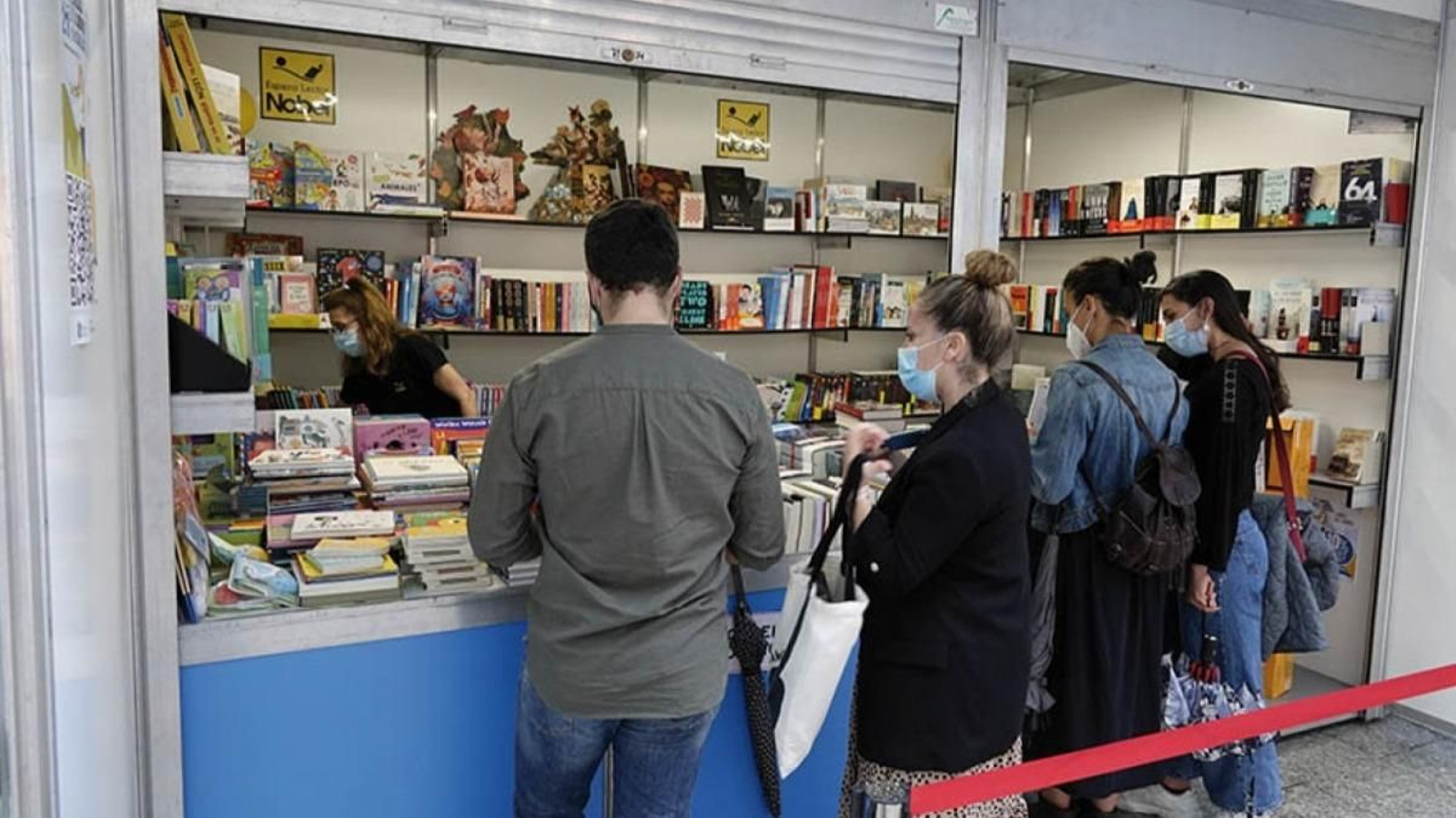 La caseta de Espazo Lector Nobel en la última edición.