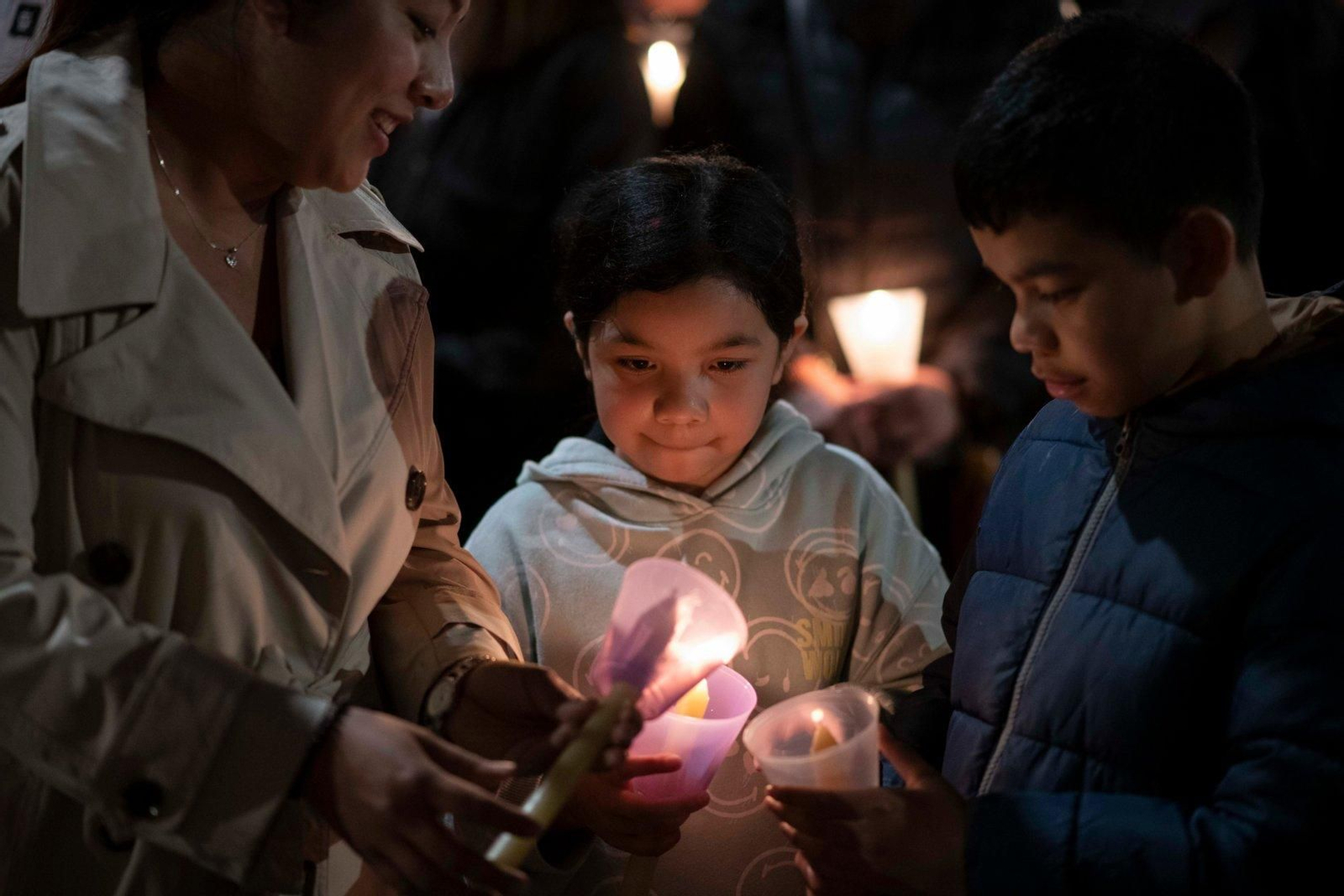 Los más pequeños querían participar también.