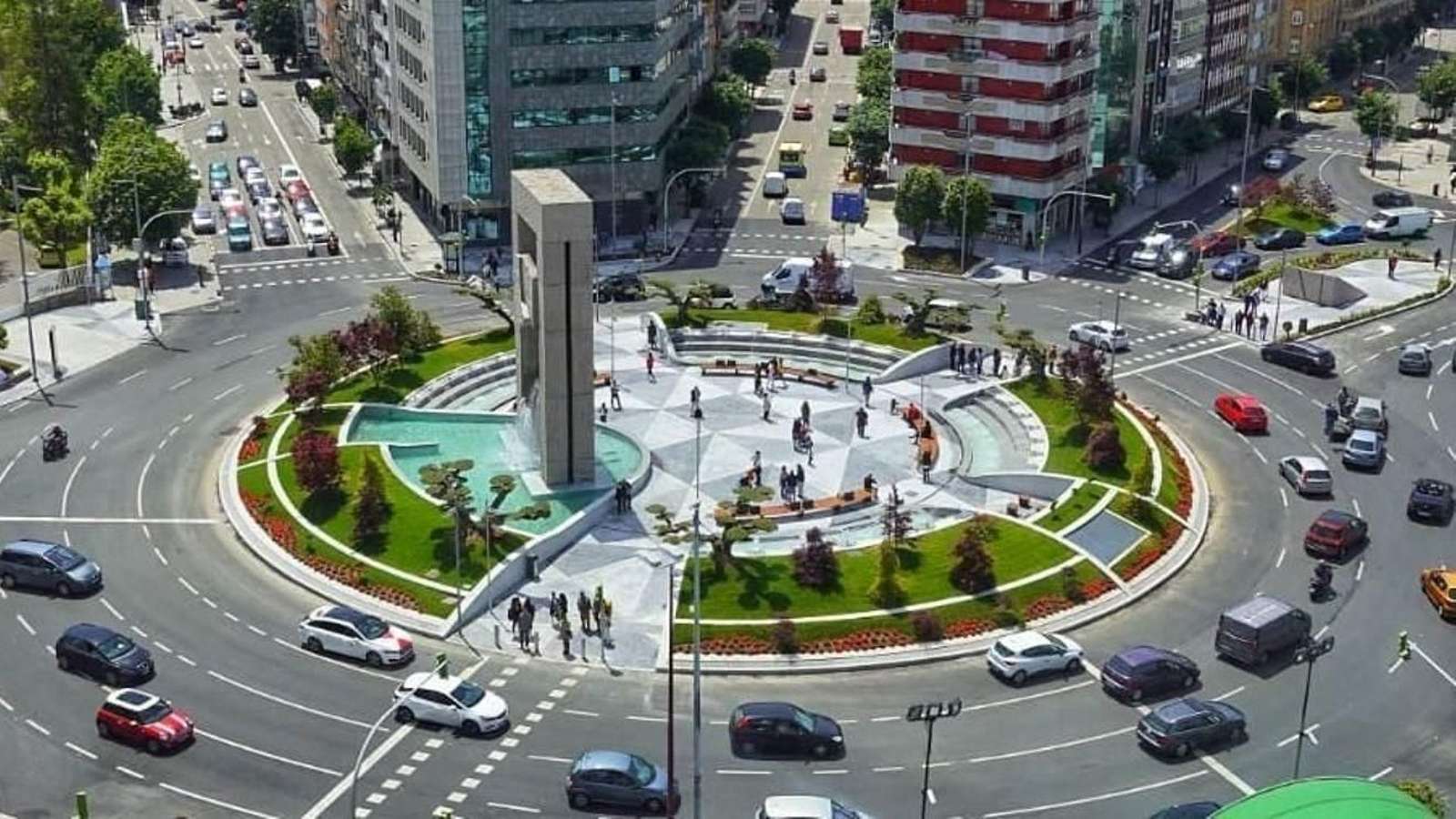 La Plaza América de Vigo.