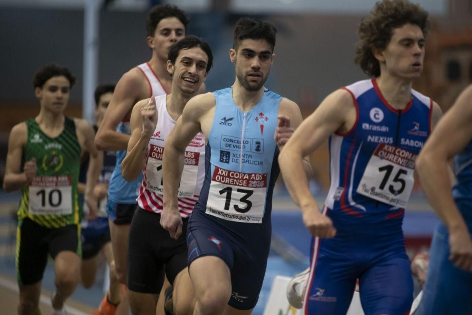 El céltico Alberto Pérez fue segundo ayer en el 800.