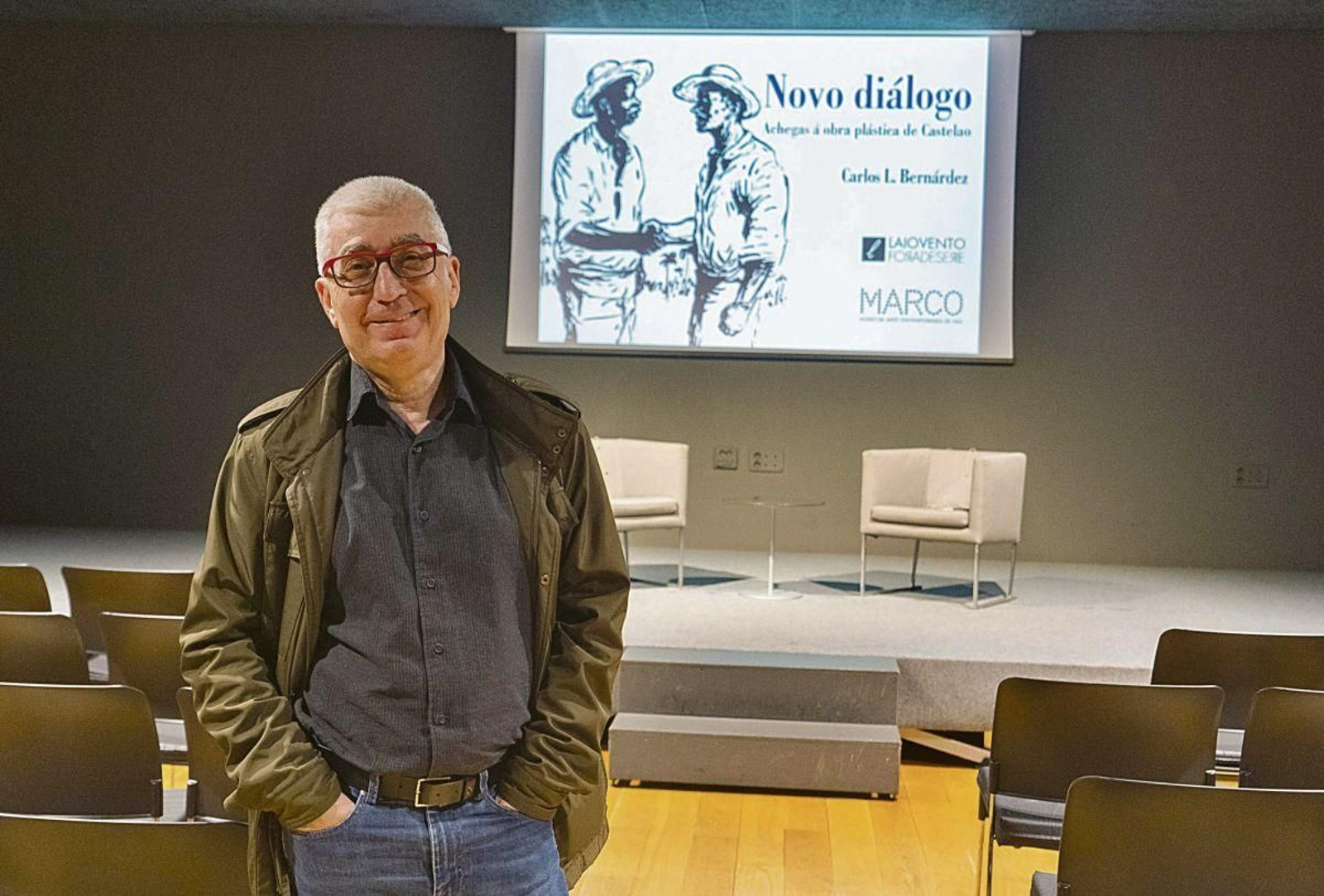 O experto Carlos L. Bernández, na presentación do seu libro “Novos Diálogos” no Marco