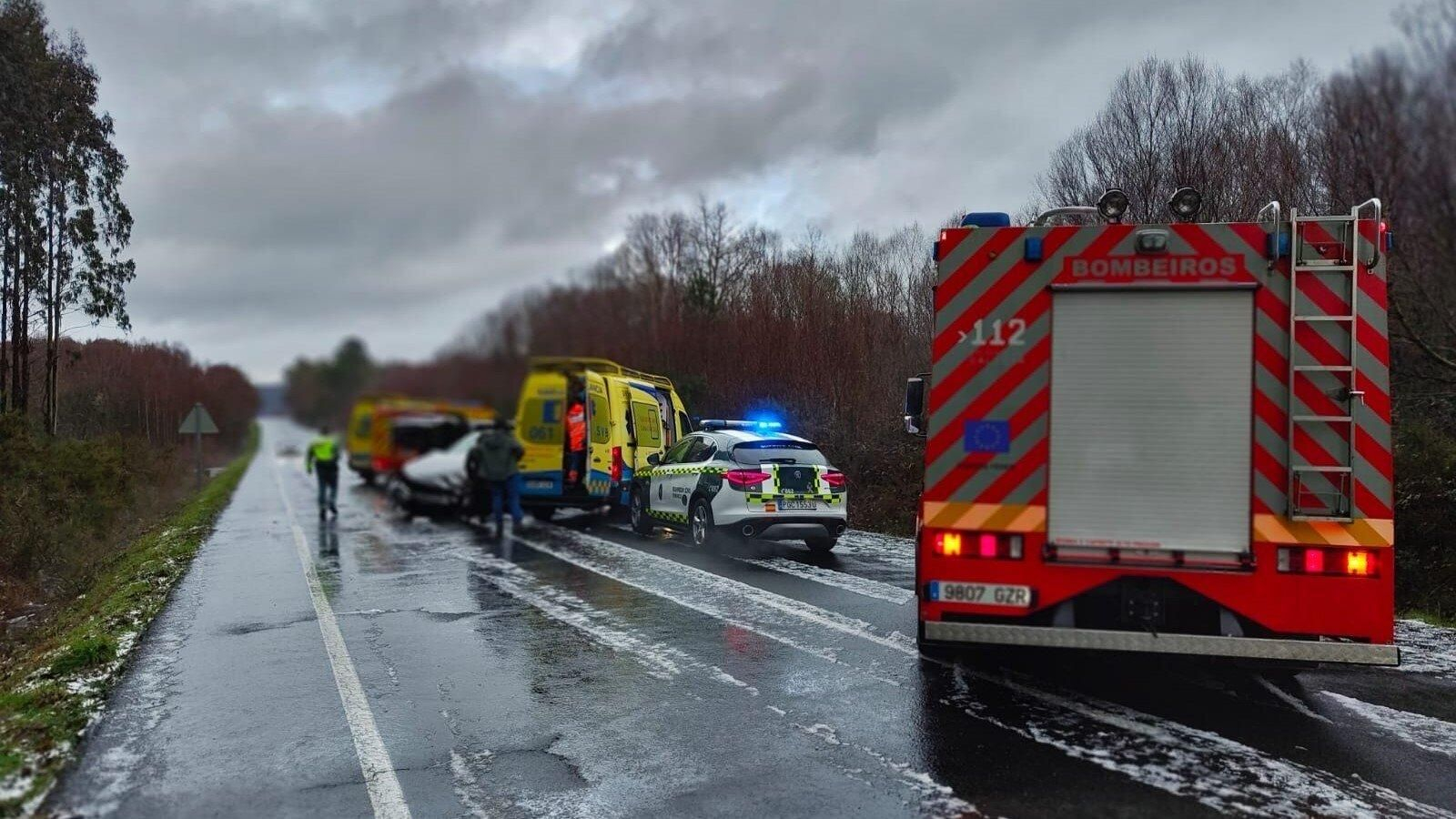 Accidente en Xermade. Foto: EP.