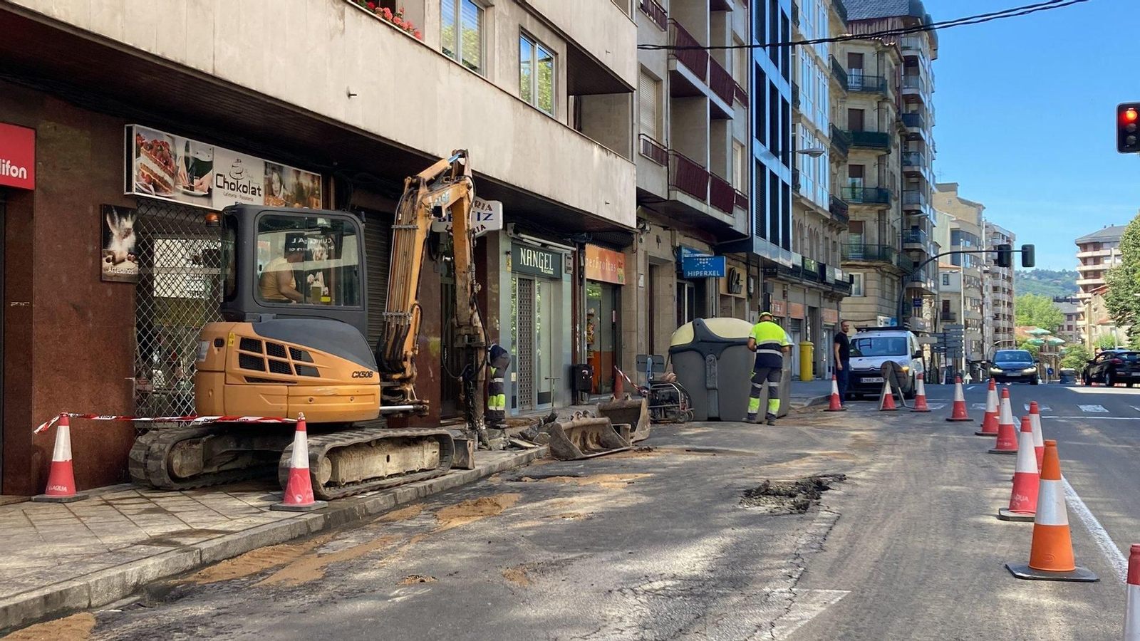 El lugar donde se produjo la avería.