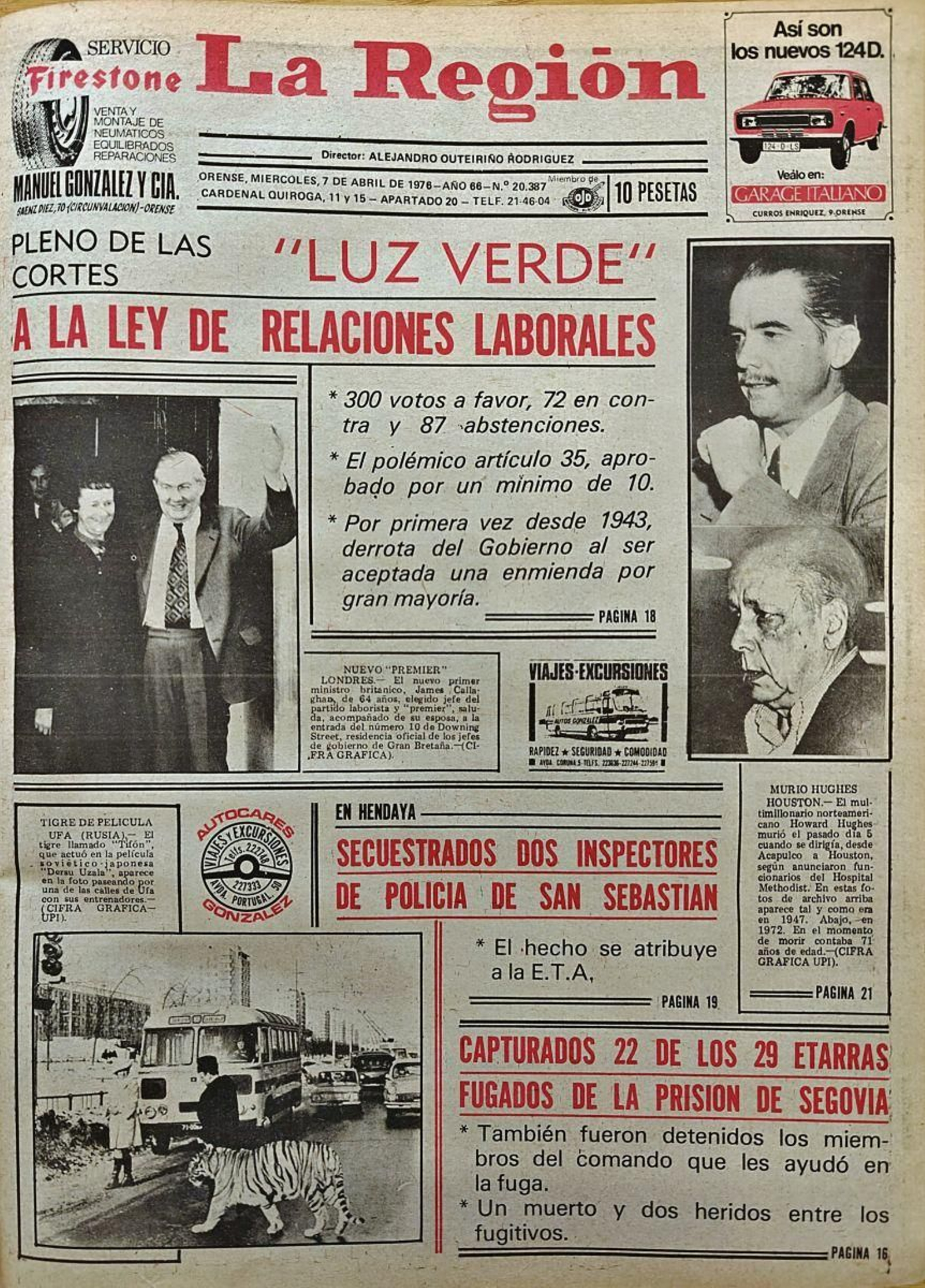 La insignia de oro del Orfeón, a Gómez Franqueira