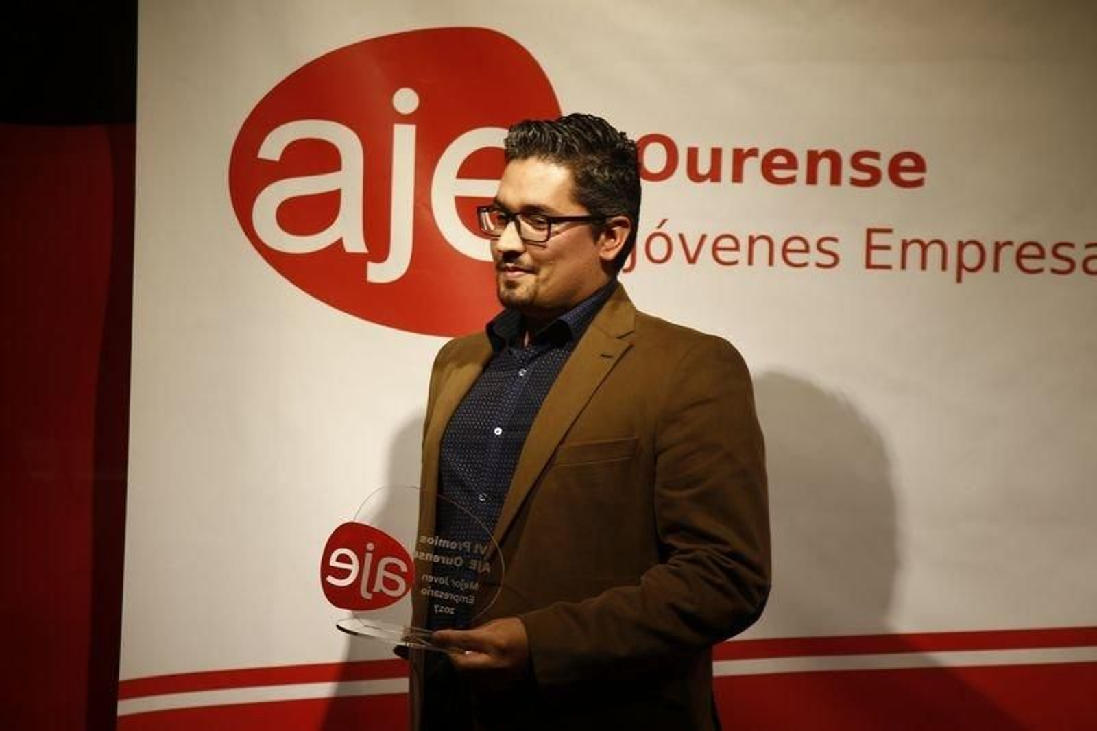 Premio JOVEN EMPRESARIO:recoge Juan Manuel Fernandez.