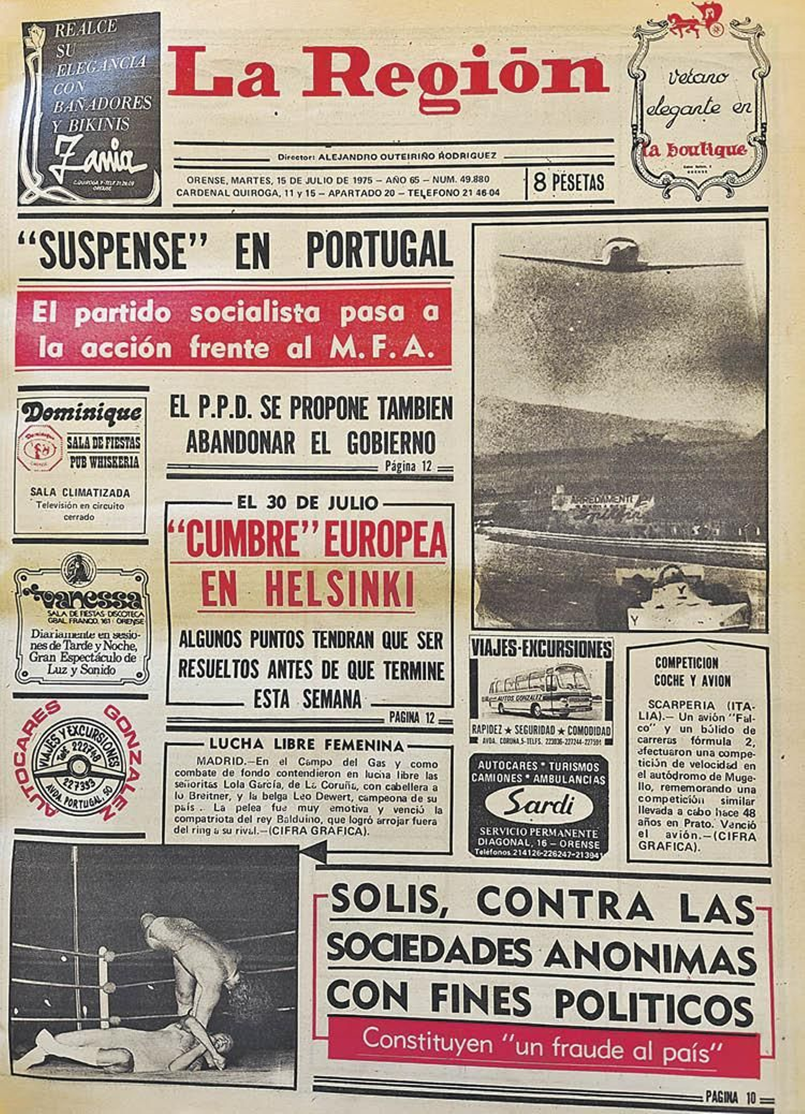 Hemeroteca del 15 de julio.