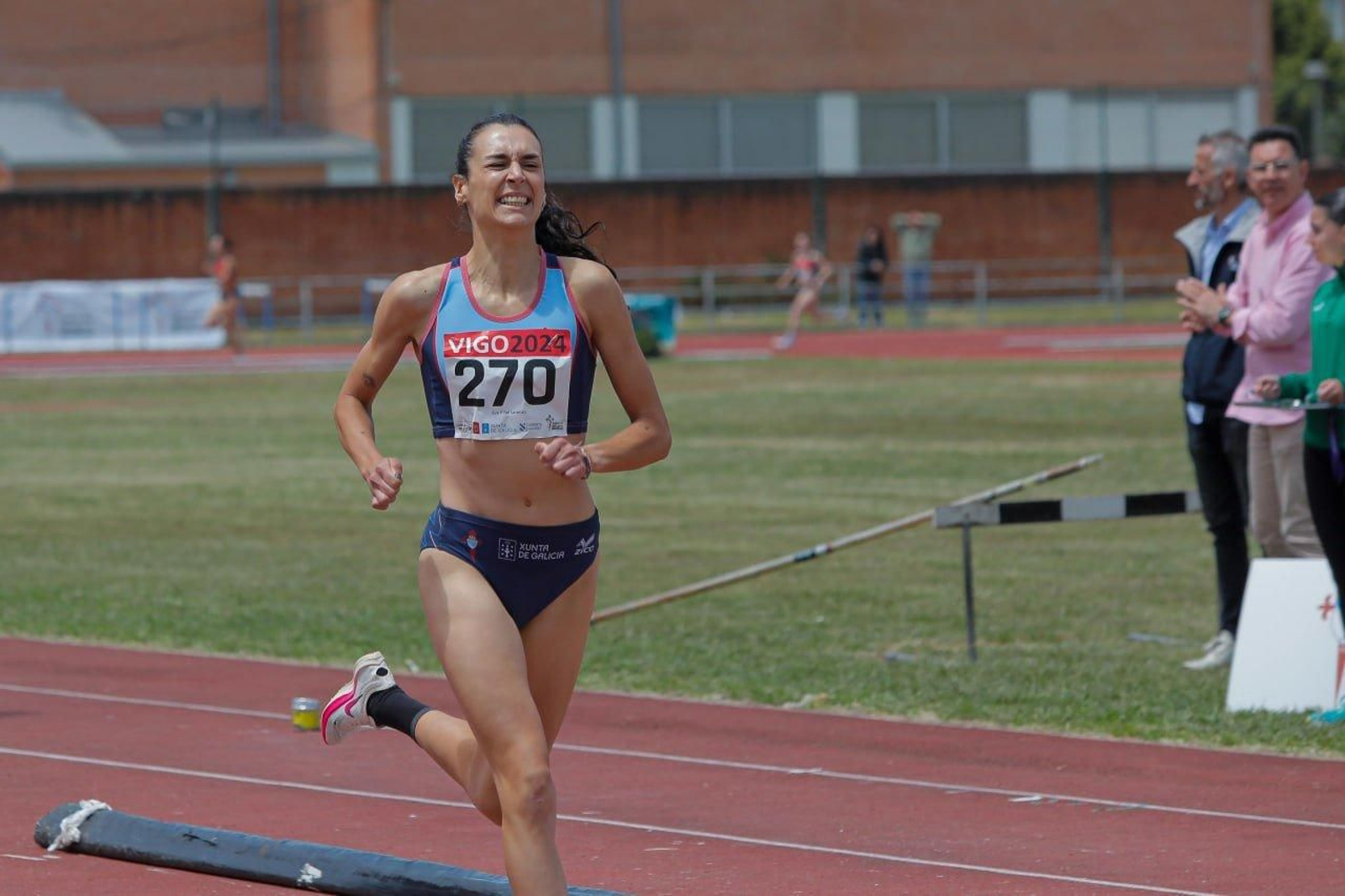 Campeonato Gallego de atletismo, en la pista de Balaídos.