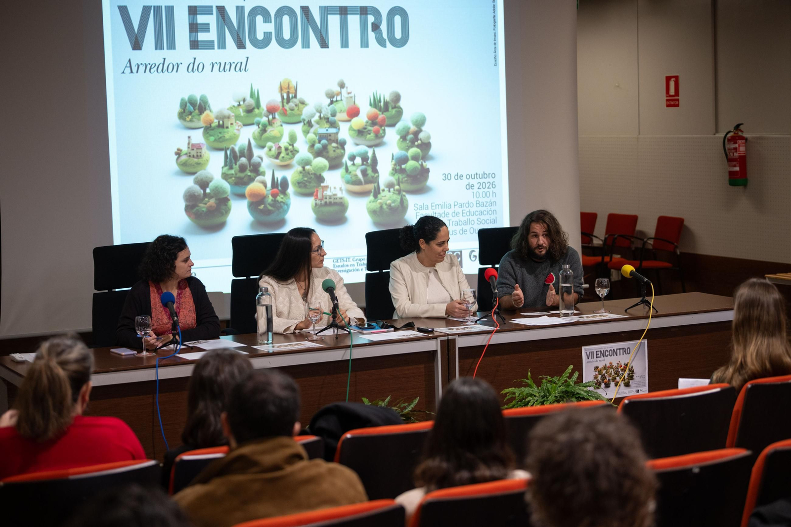 Iria Vázquez, Isabel Mociño, Raquel Rial y David García.