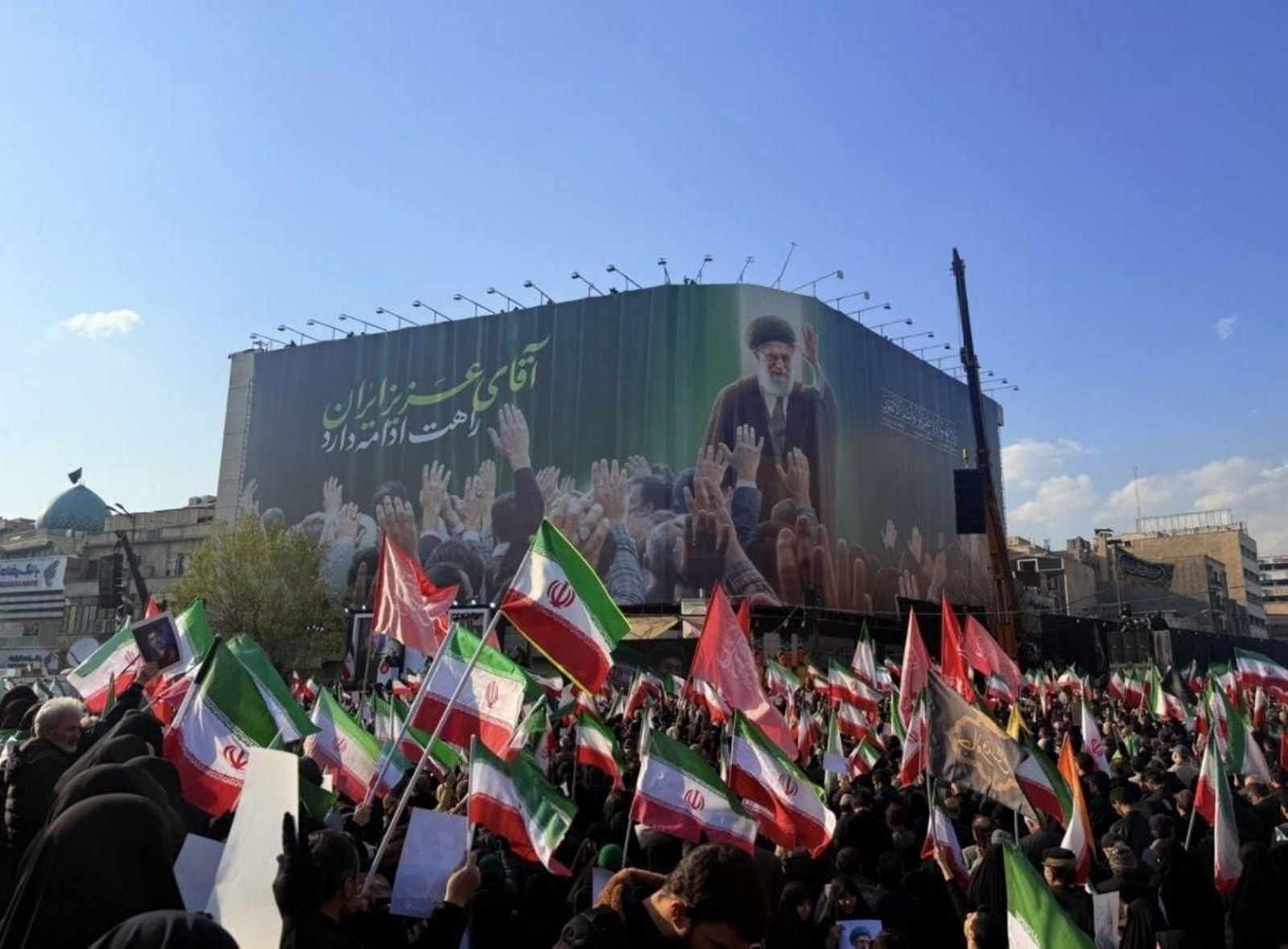 Concentraciones a favor del régimen de los ayatolá en Irán