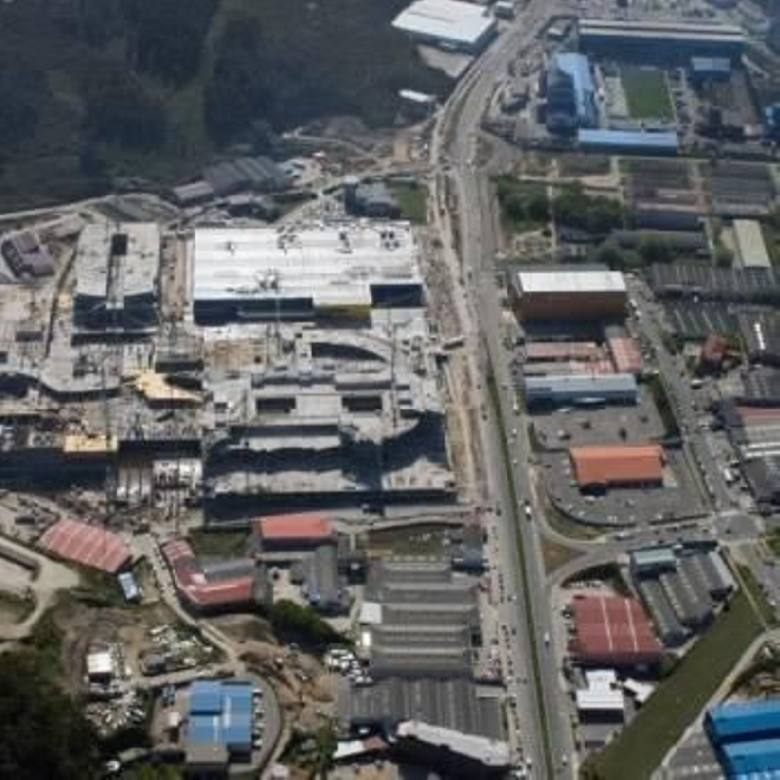 vista aérea del 'flamante' Centro Comercial