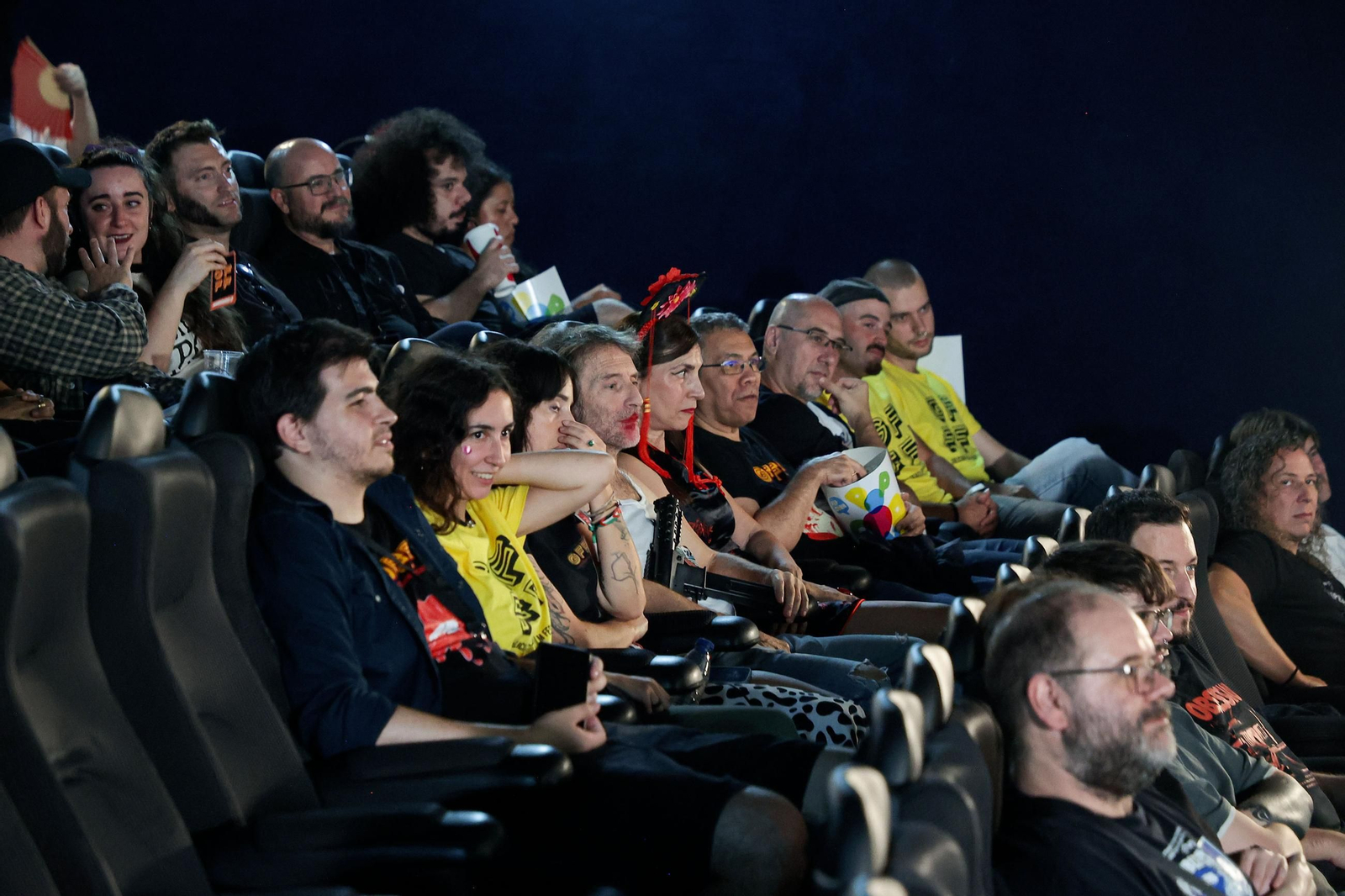 Asistentes a la clausura del Galician Freaky Film Festival.