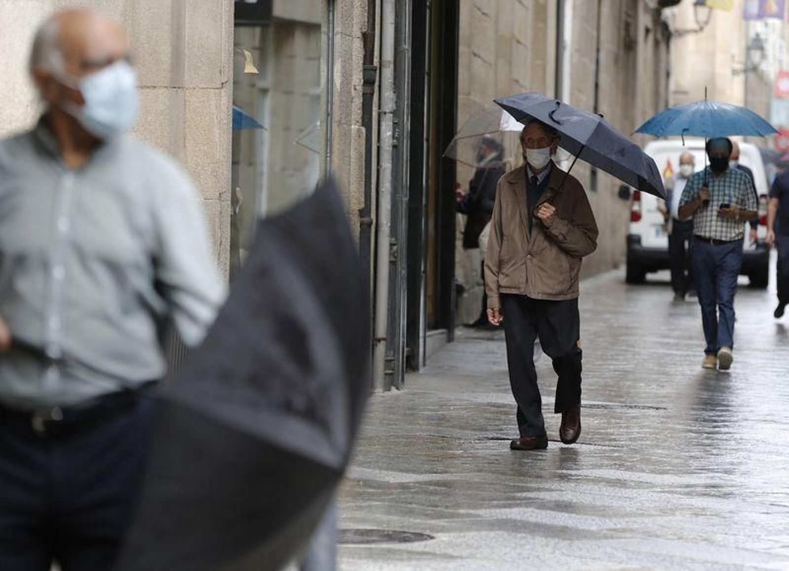 Lluvias en Ourense (XESÚS FARIÑAS)