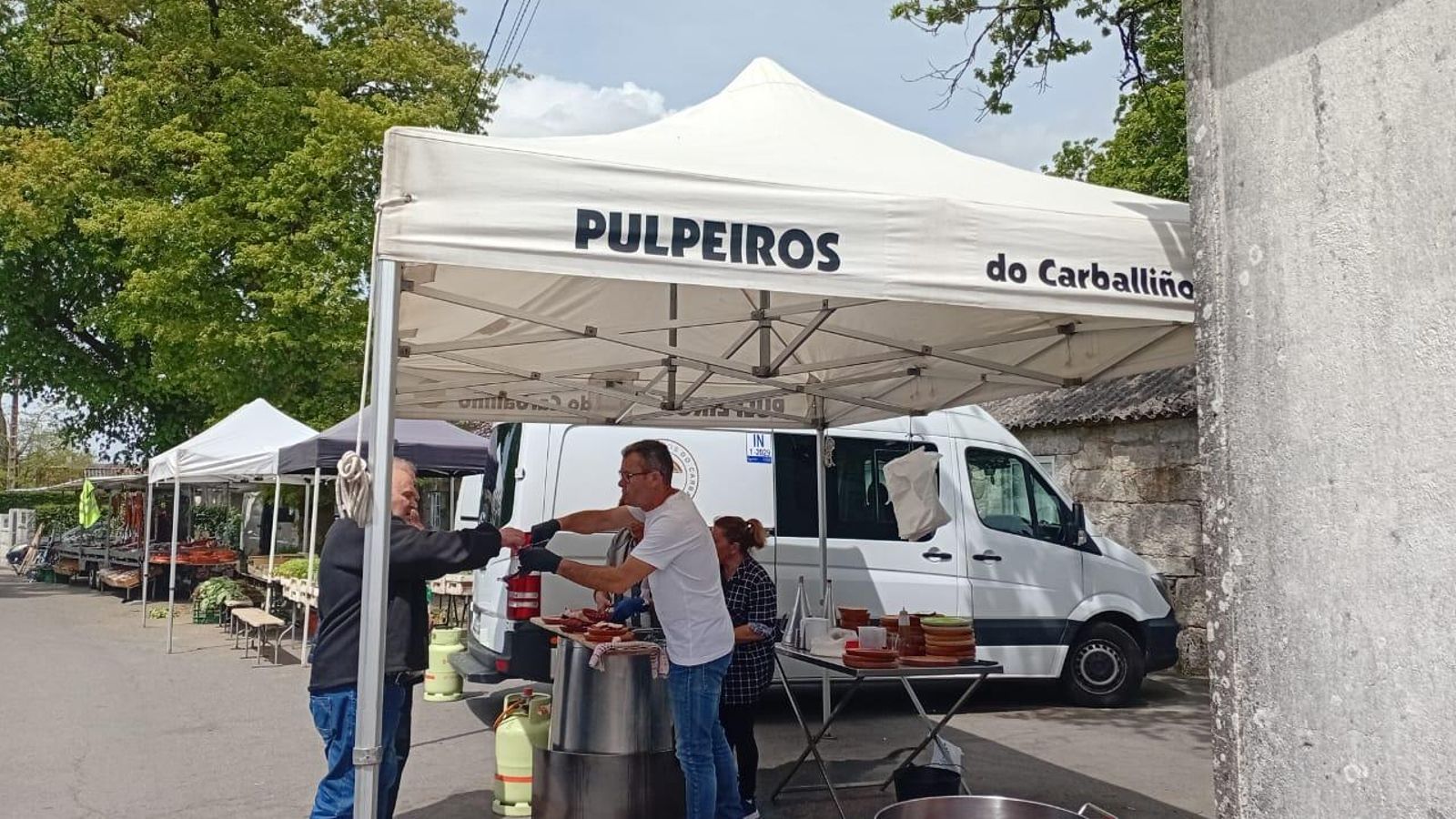 Pulpeiros en dia de feria