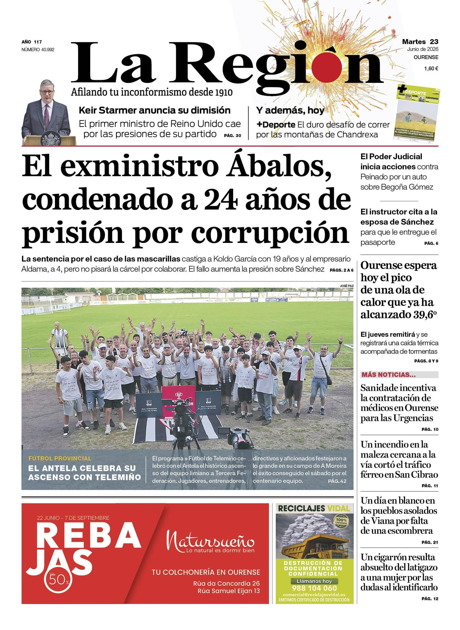 La portada de hoy