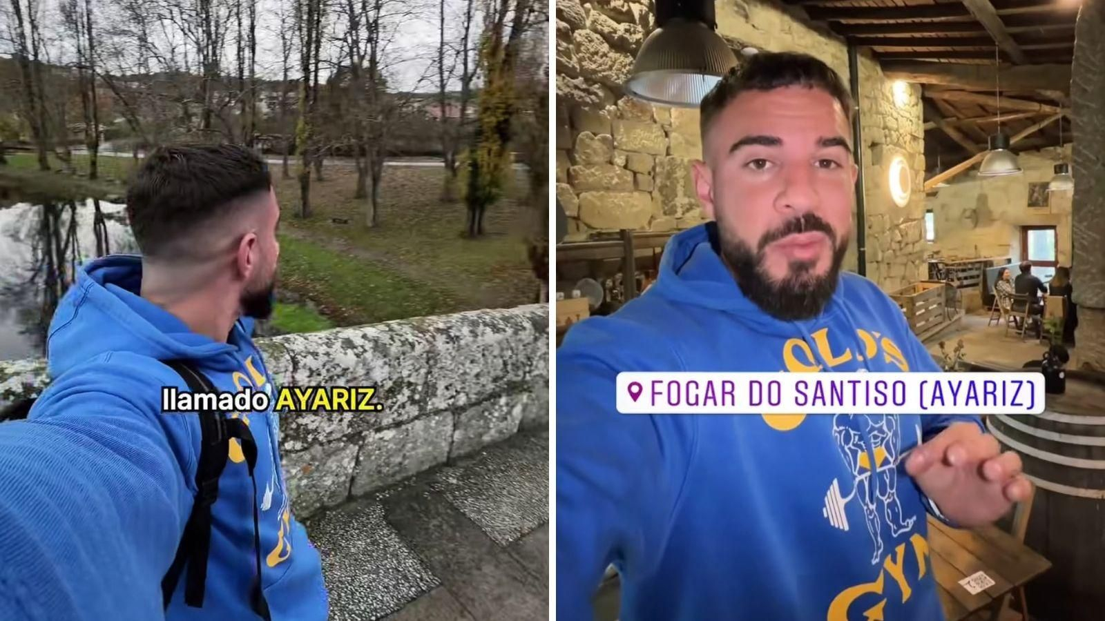 Las apariciones de "Ayariz" en el vídeo de "Cenando con Pablo" en su visita a la provincia.
