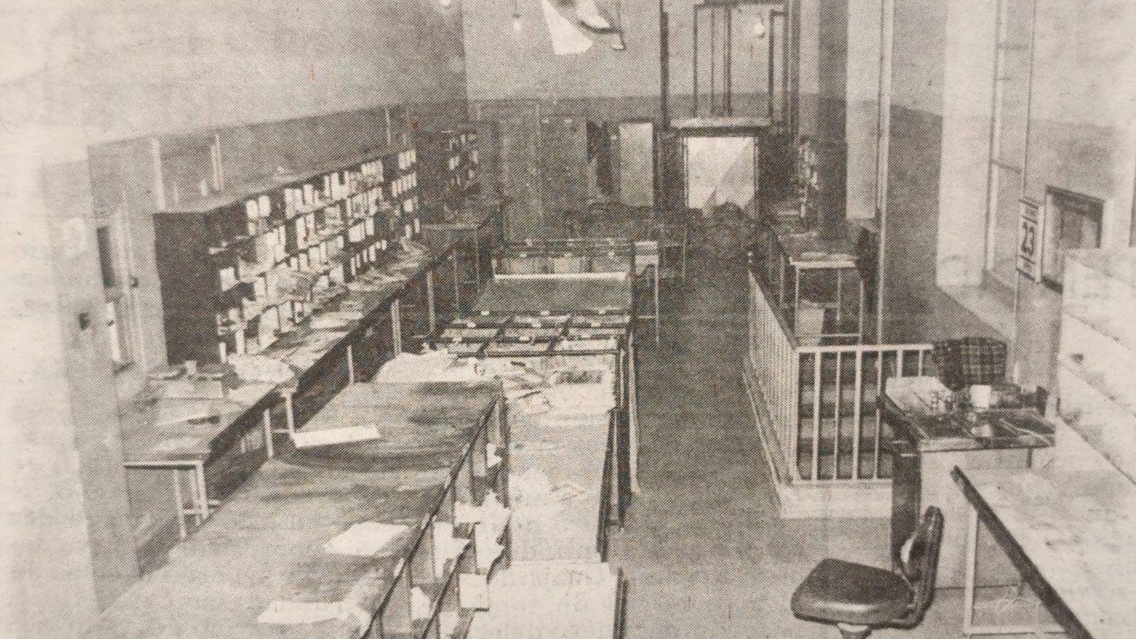 Sala de distribución en la Oficina Principal de Correos.