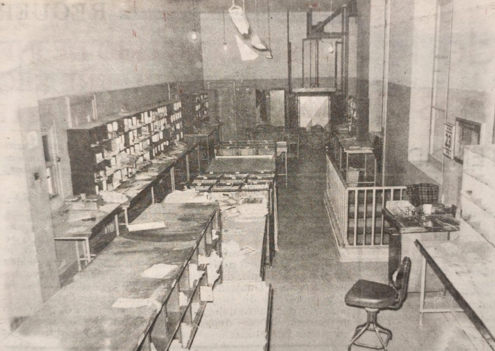 Sala de distribución en la Oficina Principal de Correos.