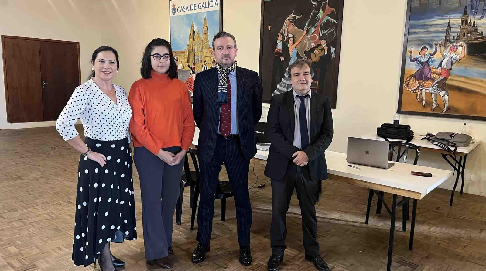 Blanca Hernando, Ana V. Massaguer, Gonzalo Moro y Gonzalo López