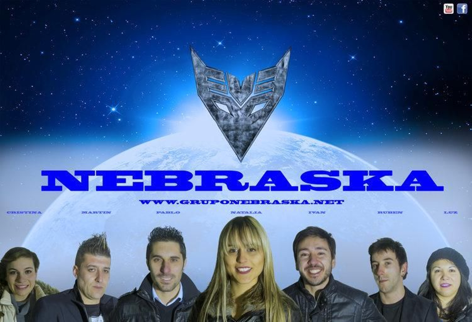 Siete artistas y dos técnicos conforman la plantilla del grupo Nebraska