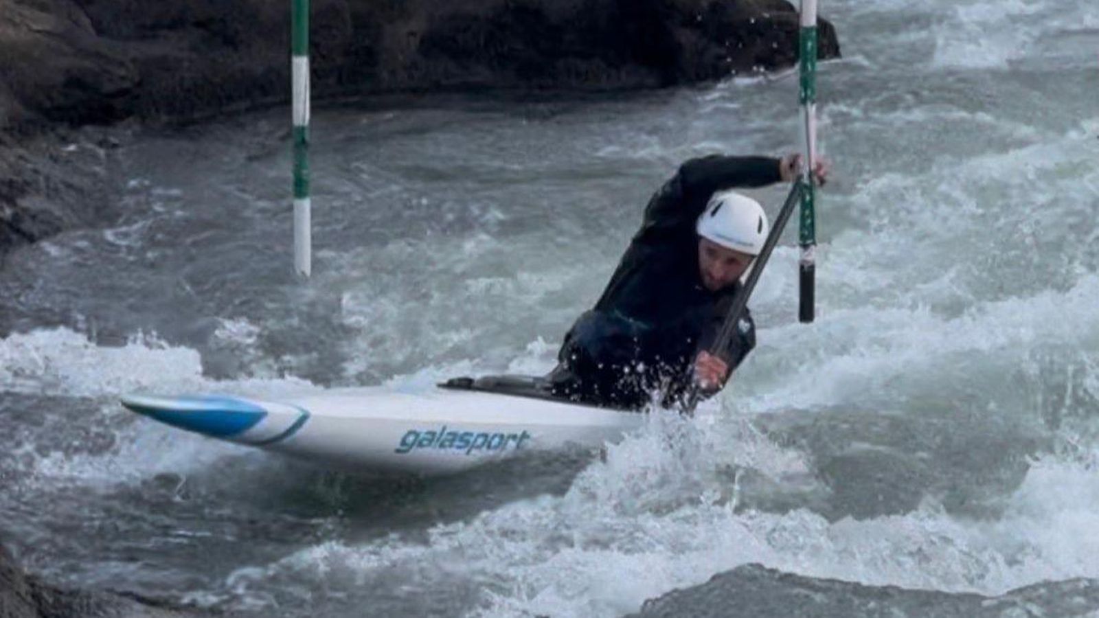 Luis Fernández, que reside en Salceda, realizó una concentración invernal en Ivrea.