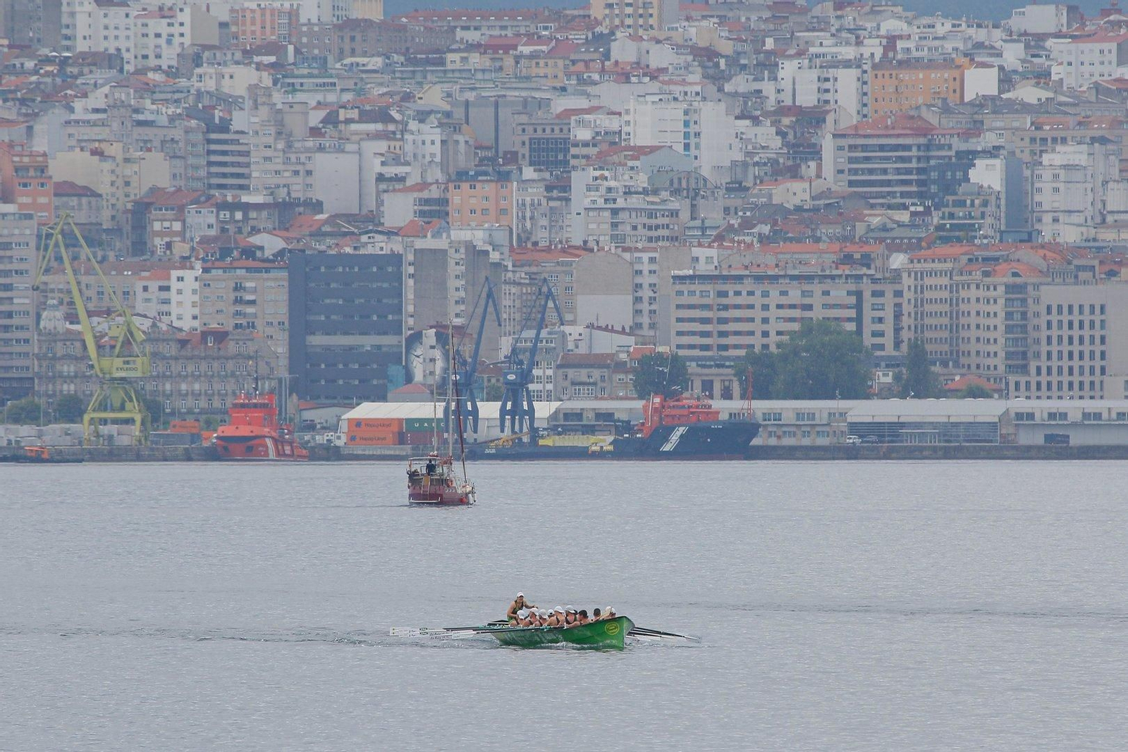 Bandera de Samertolameu de traineras.