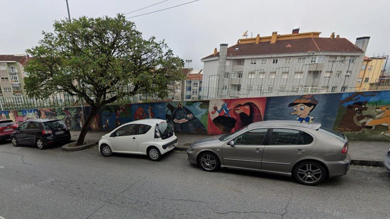 Algunas de las imágenes del mural de Carmelitas.