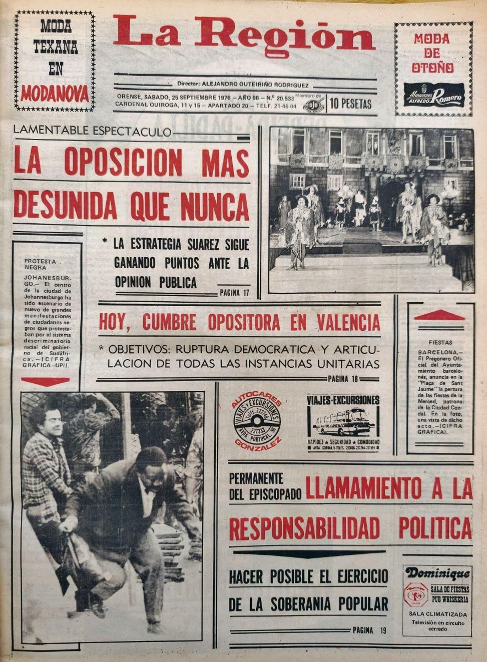 Primera página de 1976.