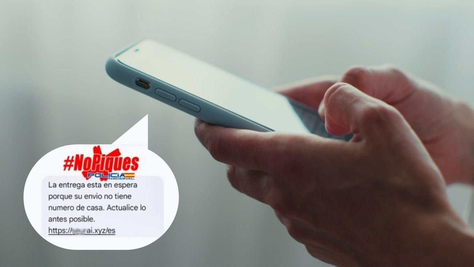 Campaña de smishing que suplanta a empresas de paquetería con la excusa de que falta el número de casa