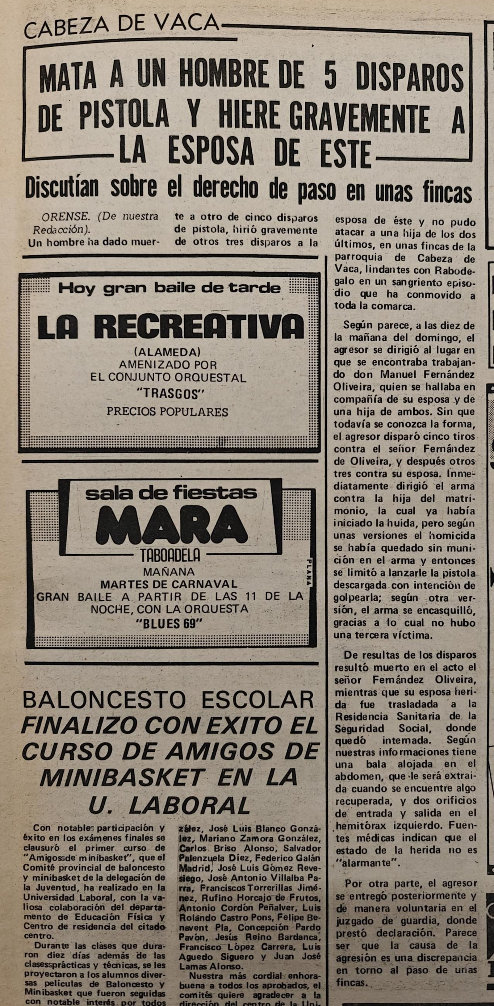 Un recorte de la época.