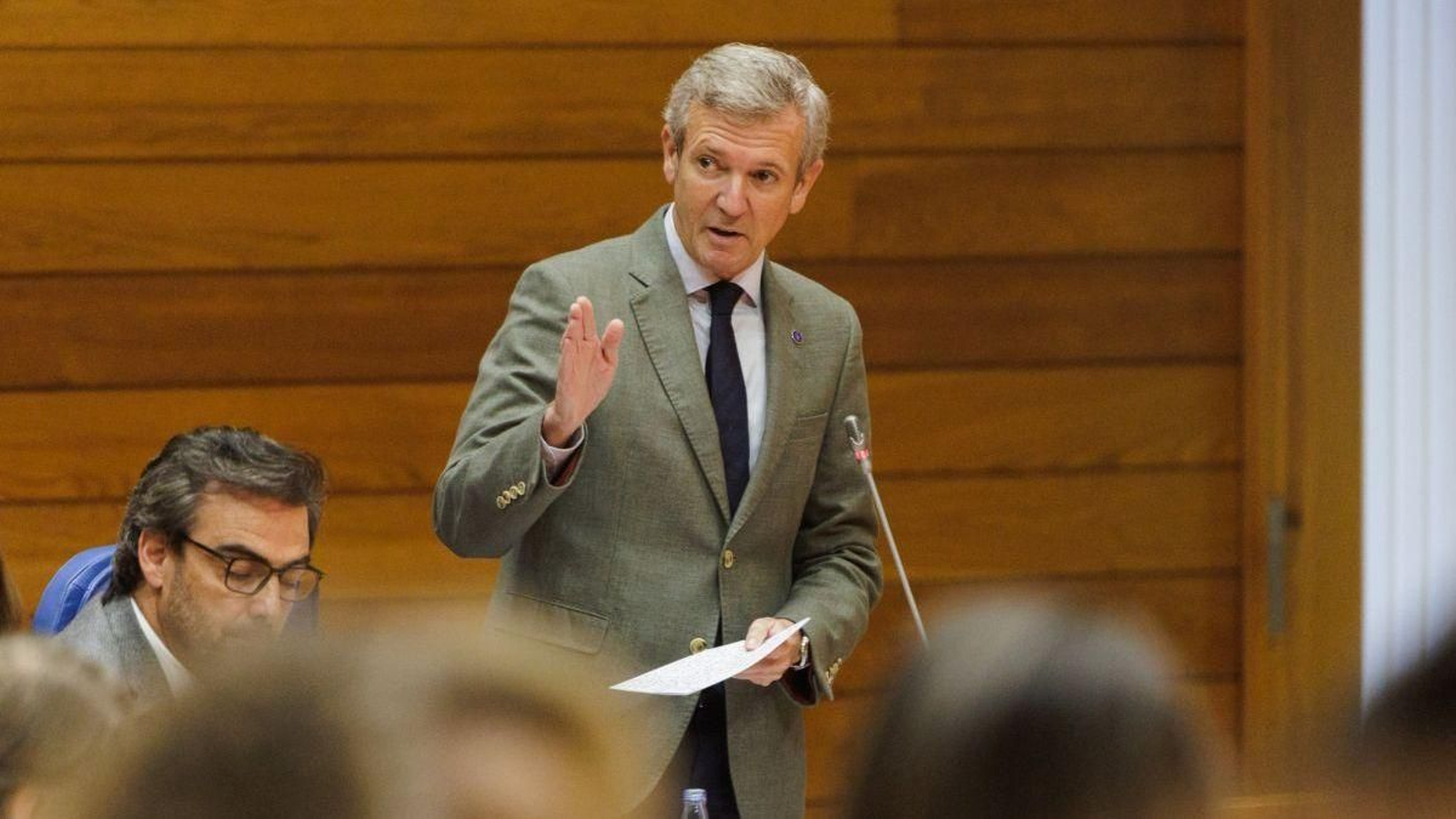 Alfonso Rueda, durante o debate parlamentario.