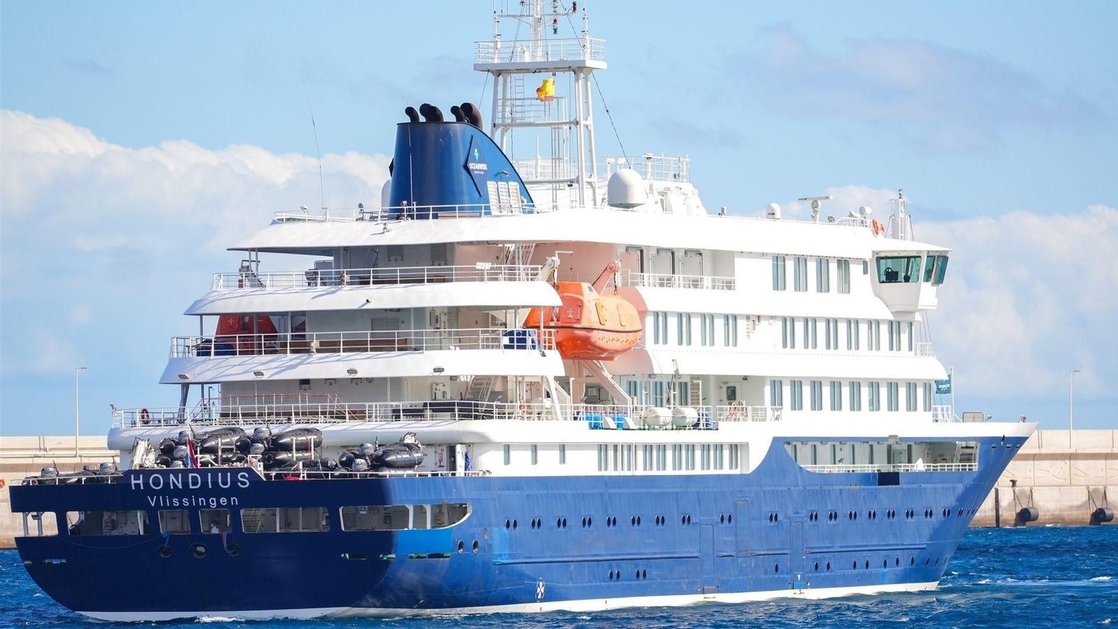 El crucero con el brote del hantavirus, el MV Hondius.