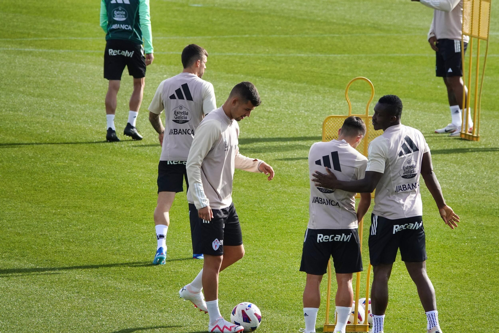 Entrenamiento del Celta en Mos.