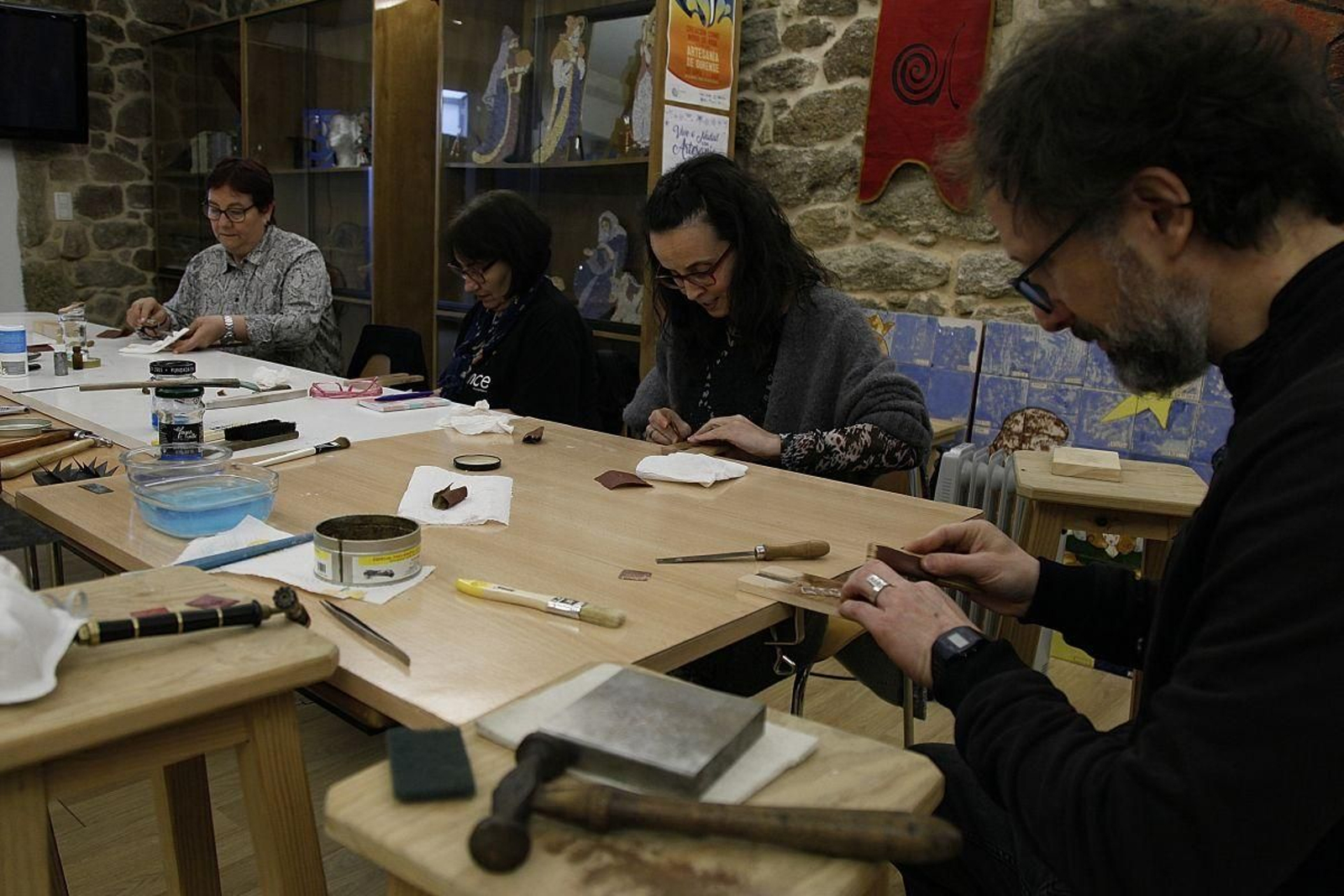Participantes en uno de los talleres celebrados esta semana.