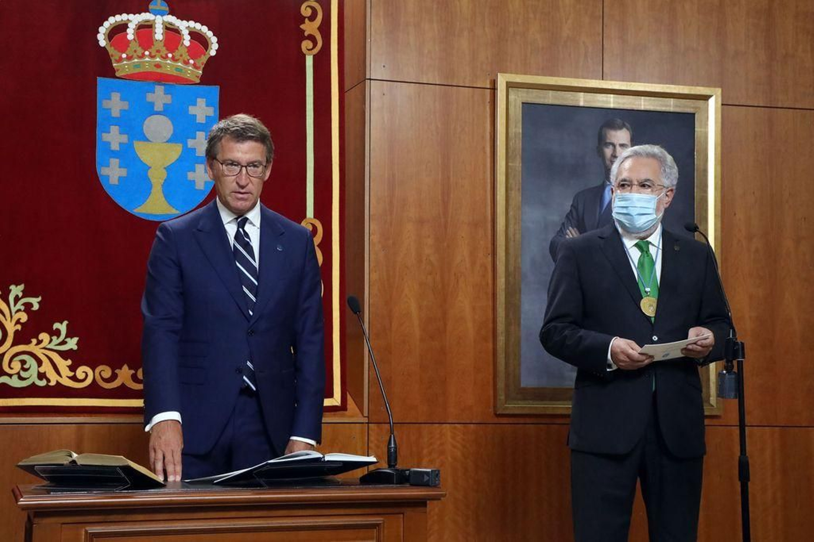 Alberto Núñez Feijóo toma
posesión como presidente de la Xunta