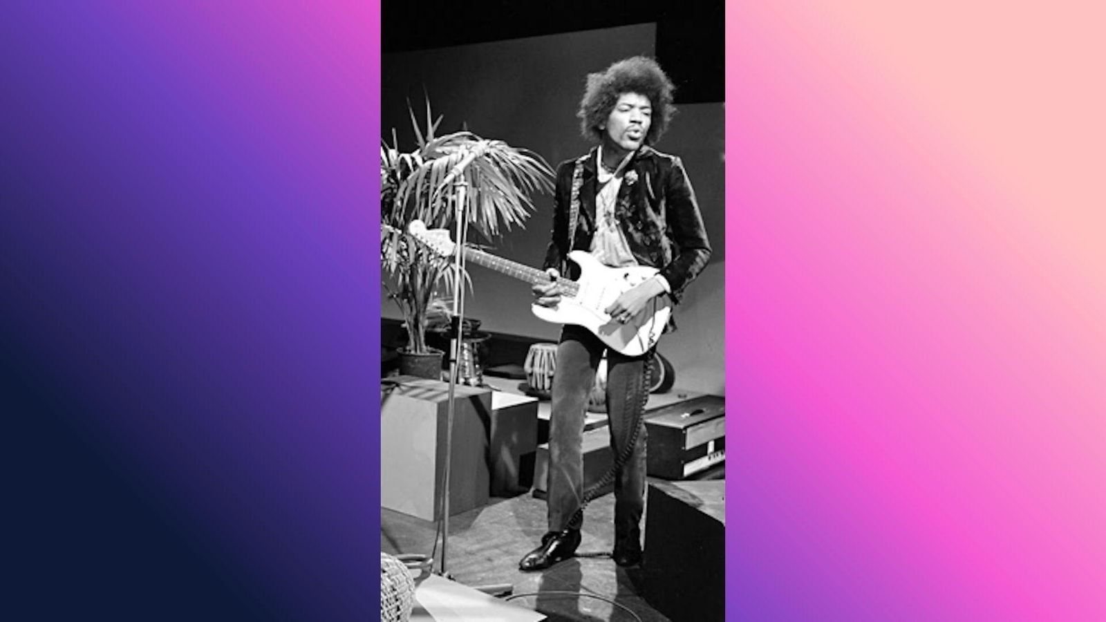 Jimi Hendrix en 1967. 