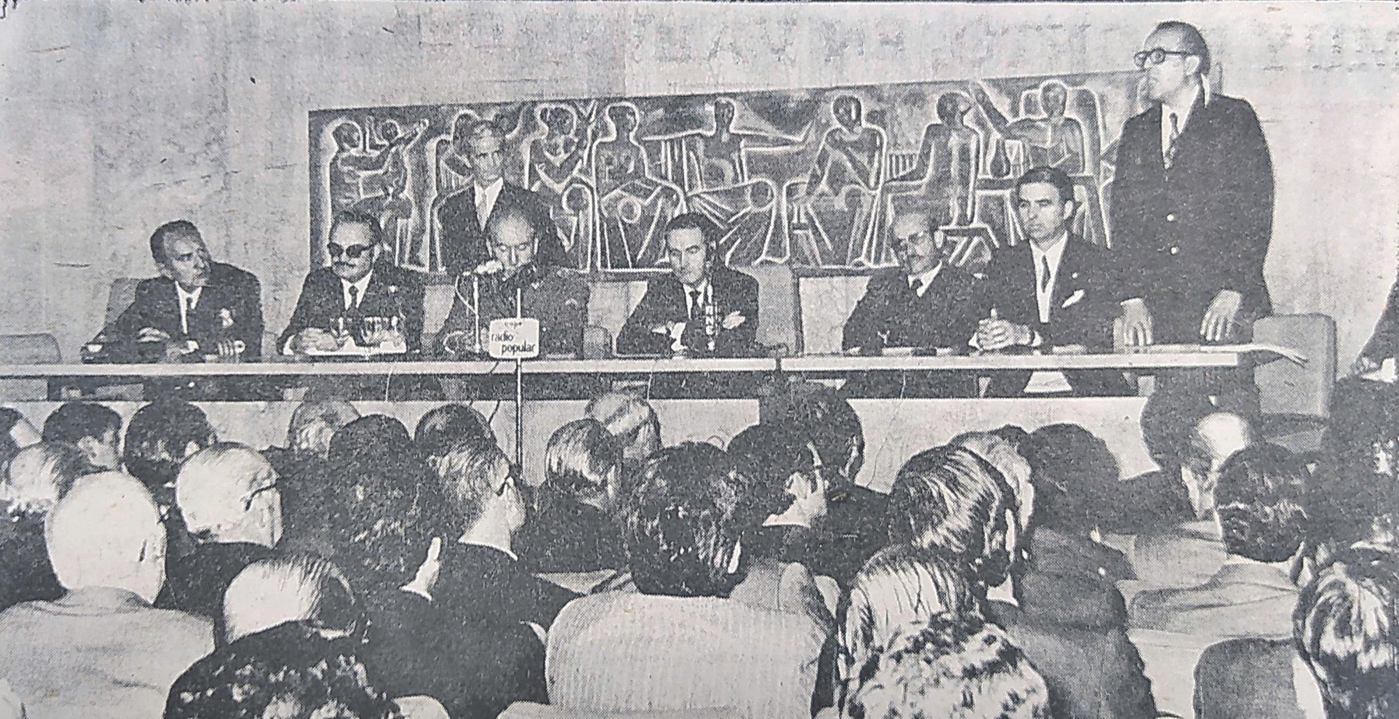 Leopoldo Calvo Sotelo, en la presentación de Sodiga.